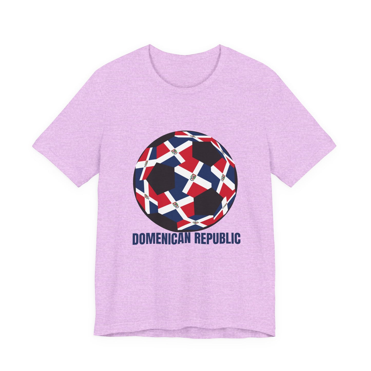 Domenican Republic Fan Specialty Soccer Ball Design T Shirt