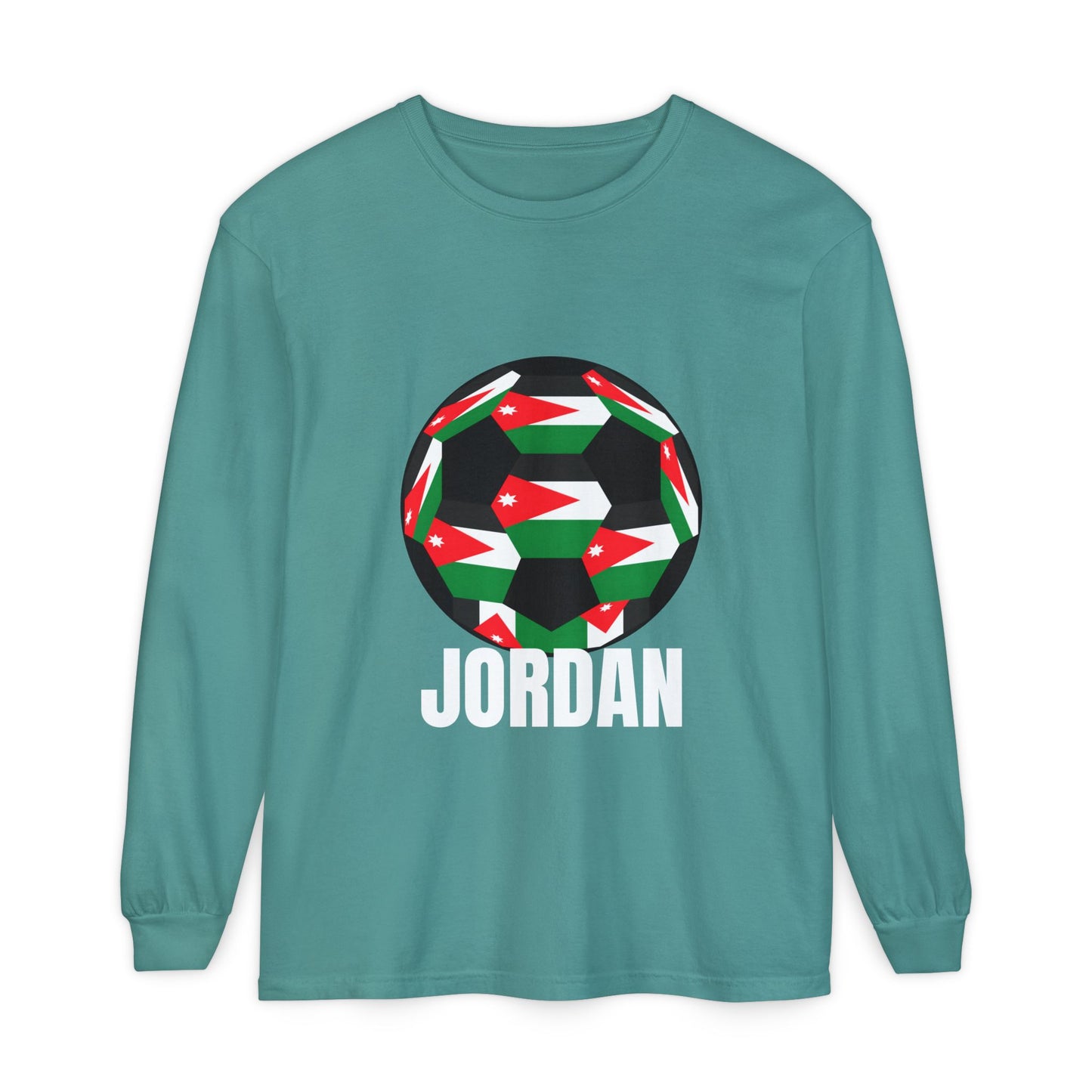 Jordan Fan Specialty Soccer Ball Design Long Sleeve Tee