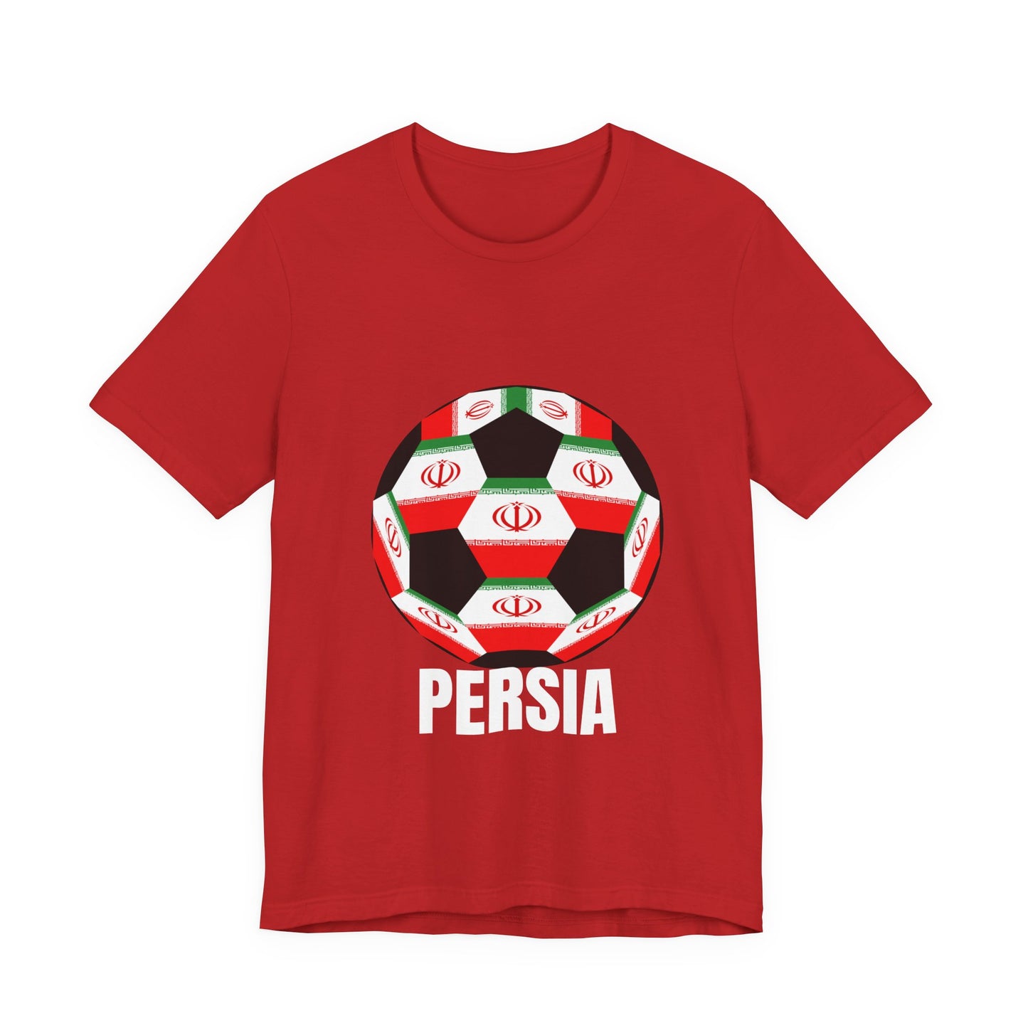 Persia Fan Specialty Soccer Ball Design T Shirt