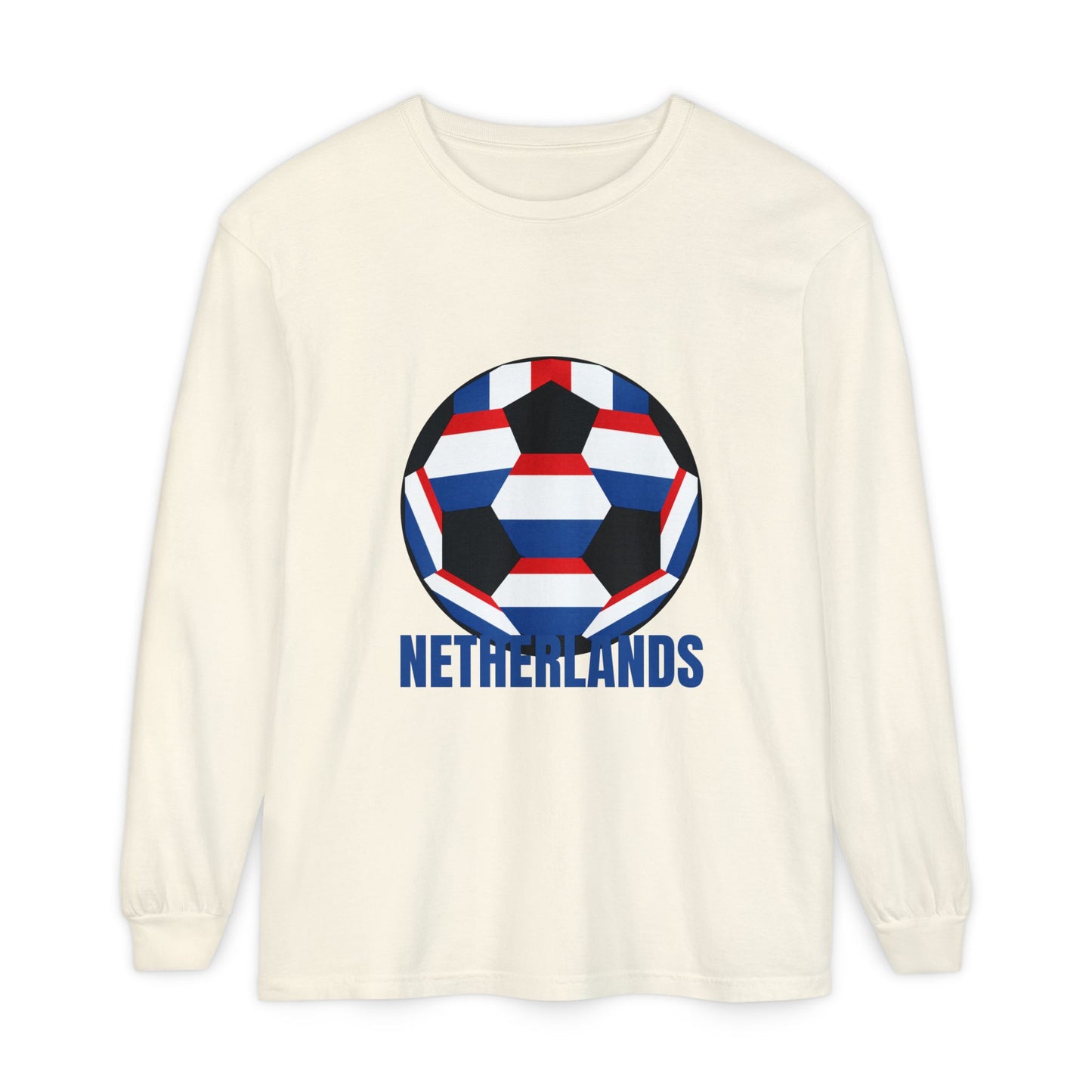 Netherlands Fan Specialty Soccer Ball Long Sleeve Tee