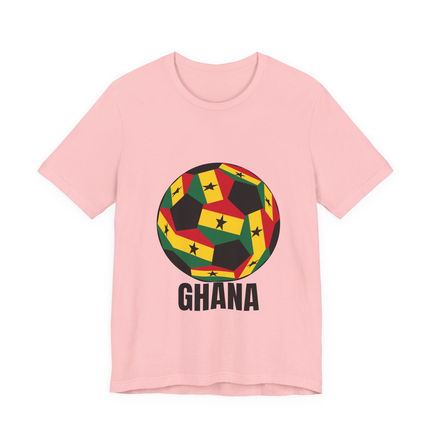 Ghana Fan Specialty Soccer Ball Design T Shirt