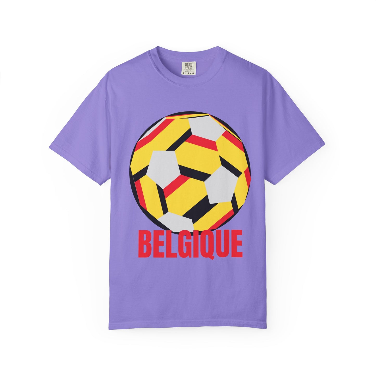 Belgique Fan Specialty Soccer Ball Design T Shirt