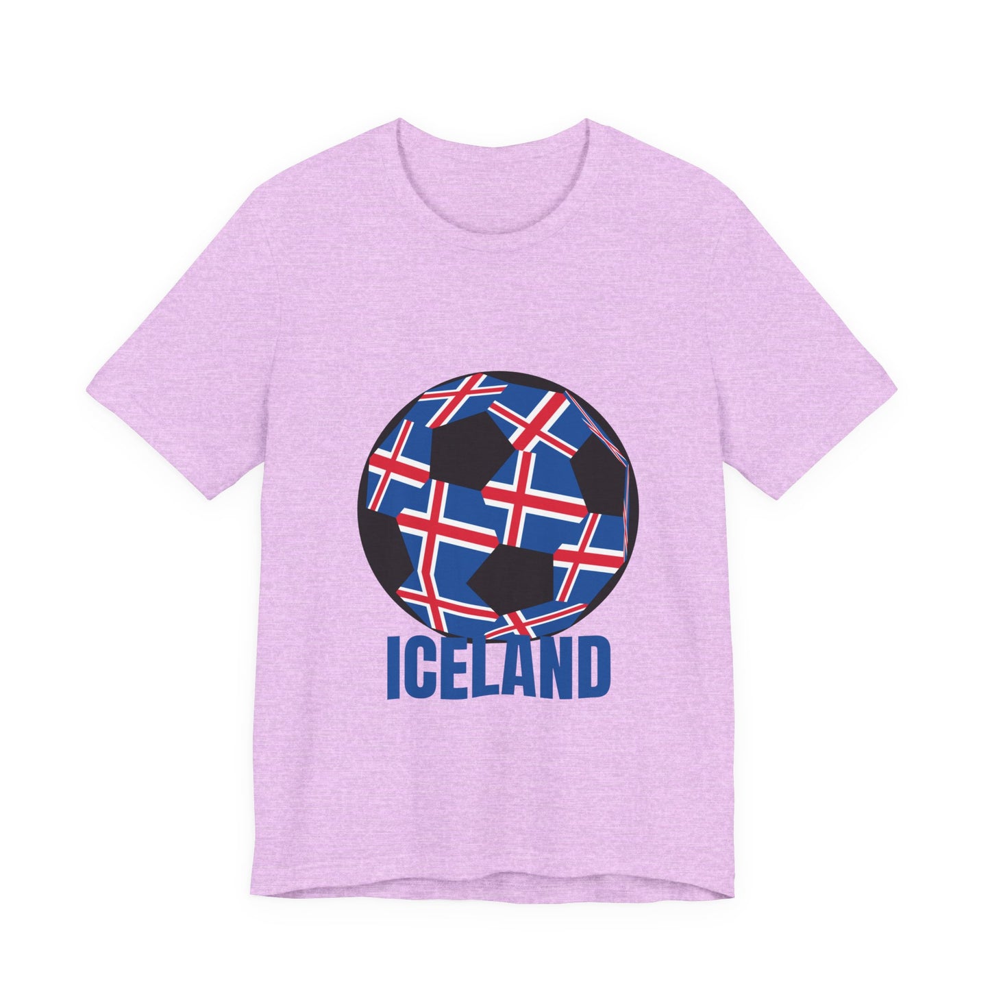 Iceland Fan Specialty Soccer Ball Design T Shirt