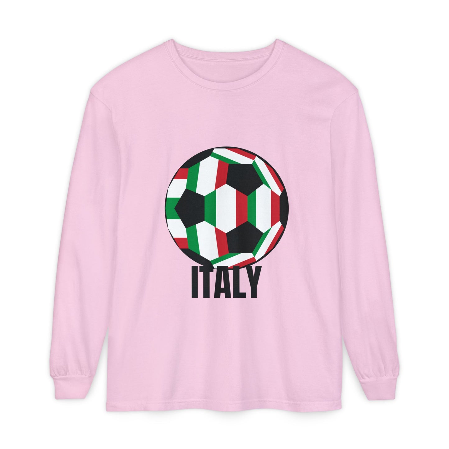 Italy Fan Specialty Soccer Ball Design T Shirt
