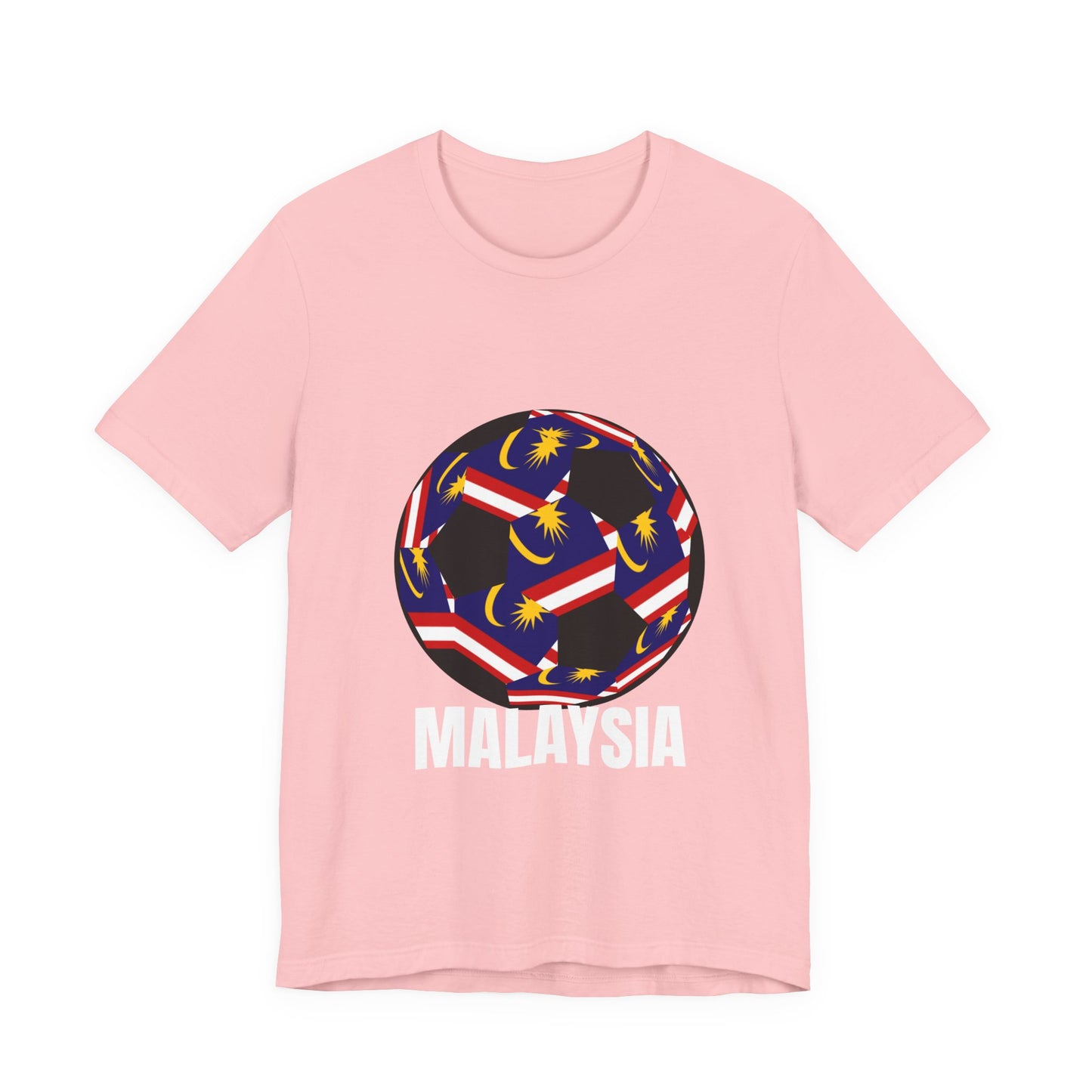 Malaysia Fan Specialty Soccer Ball Design T Shirt