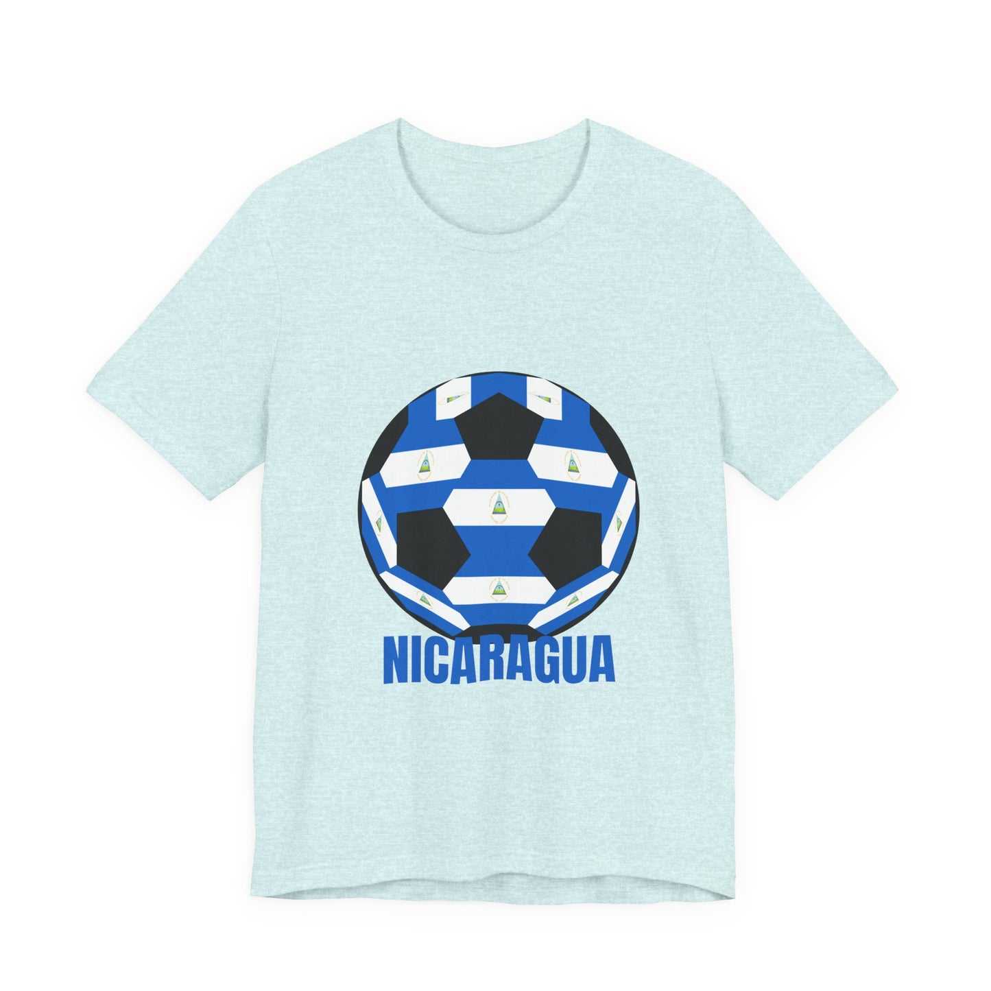 Nicaragua Fan Specialty Soccer Ball Design T Shirt