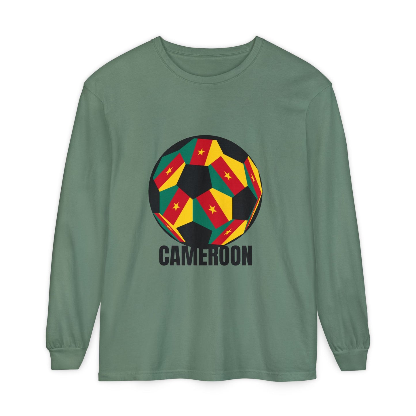 Cameroon Fan Specialty Soccer Ball Design T Shirt