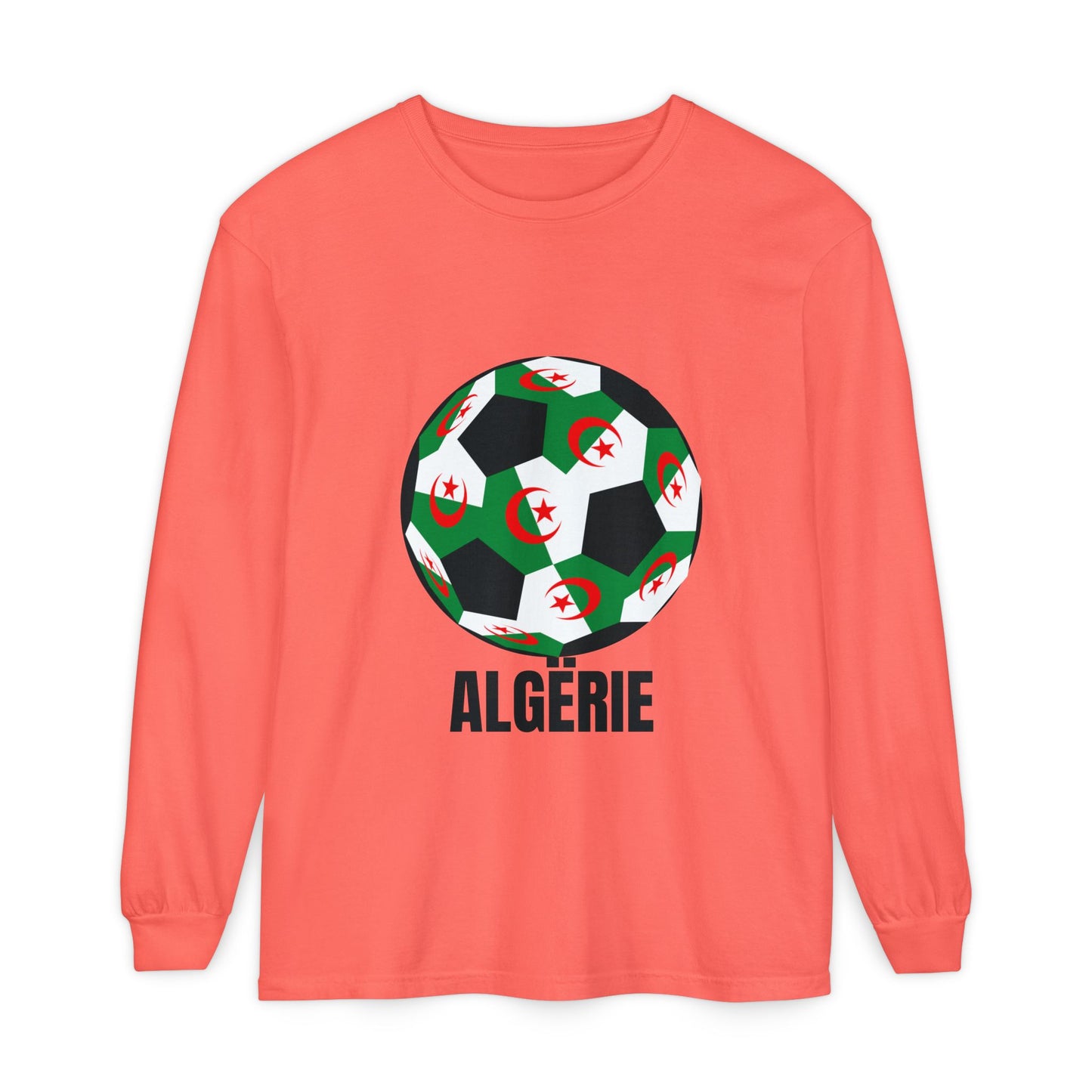 ALGËRIE Fan Specialty Soccer Ball Design T Shirt