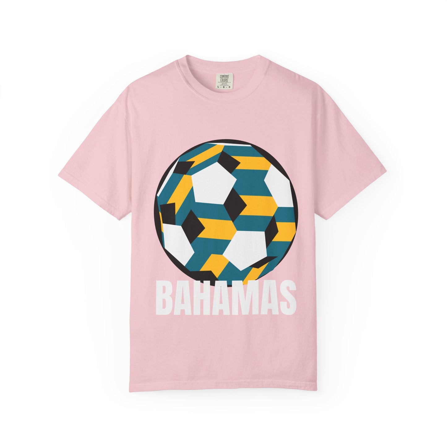Bahamas Fan Specialty Soccer Ball Design T Shirt