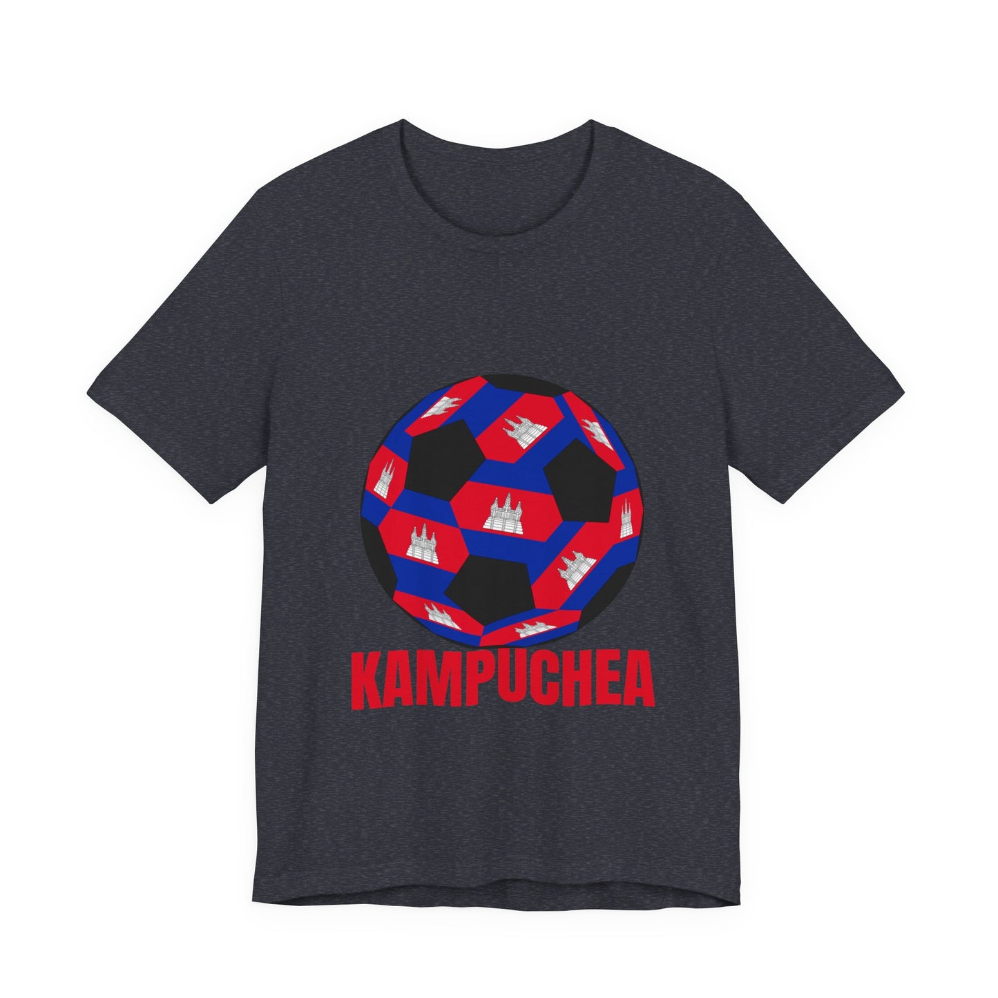 Kampuchea Fan Specialty Soccer Ball Design T Shirt