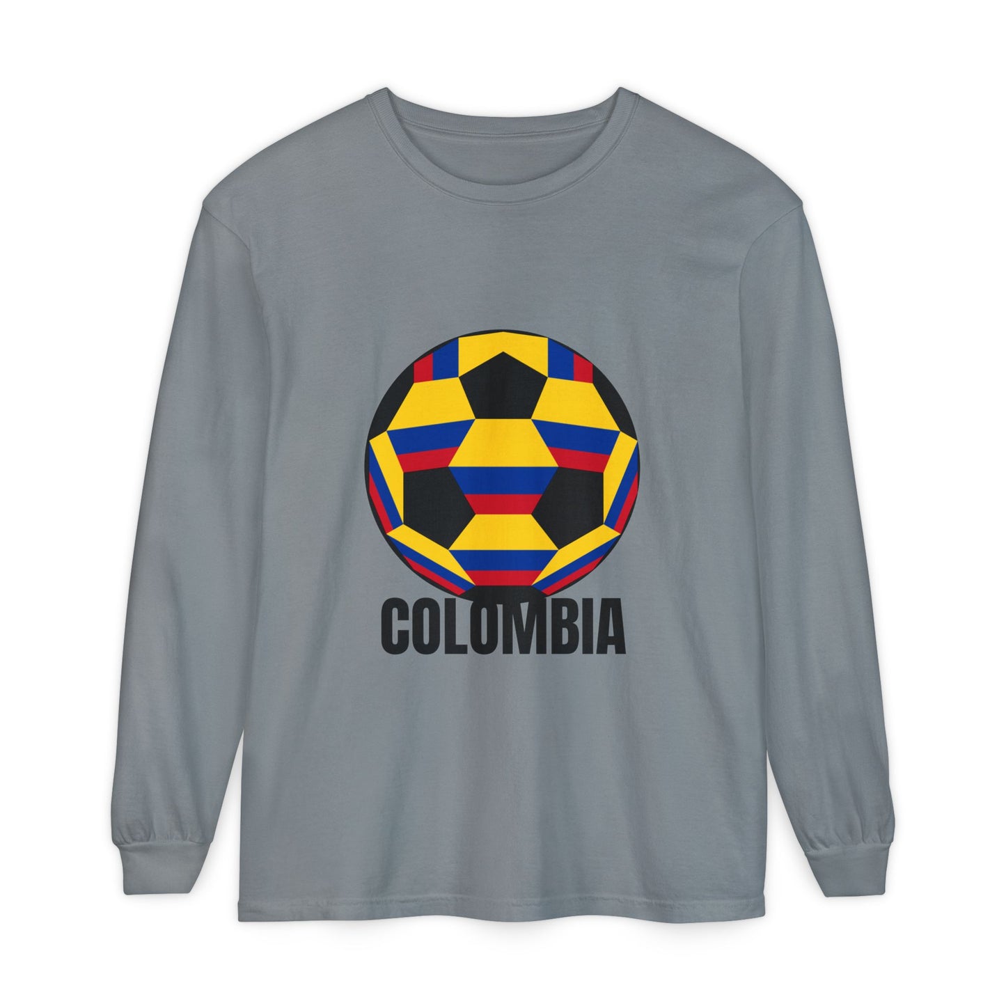 Columbia Fan Specialty Soccer Ball Design Long Sleeve Tee