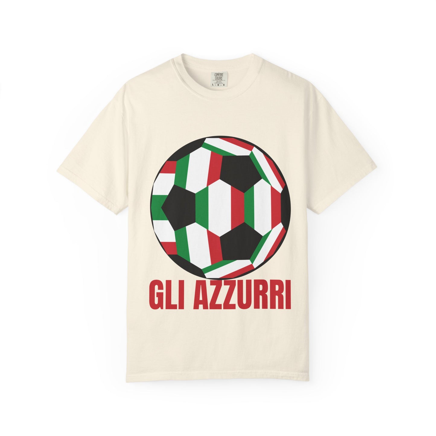 Gli Azzurri Fan Specialty Soccer Ball Design T Shirt