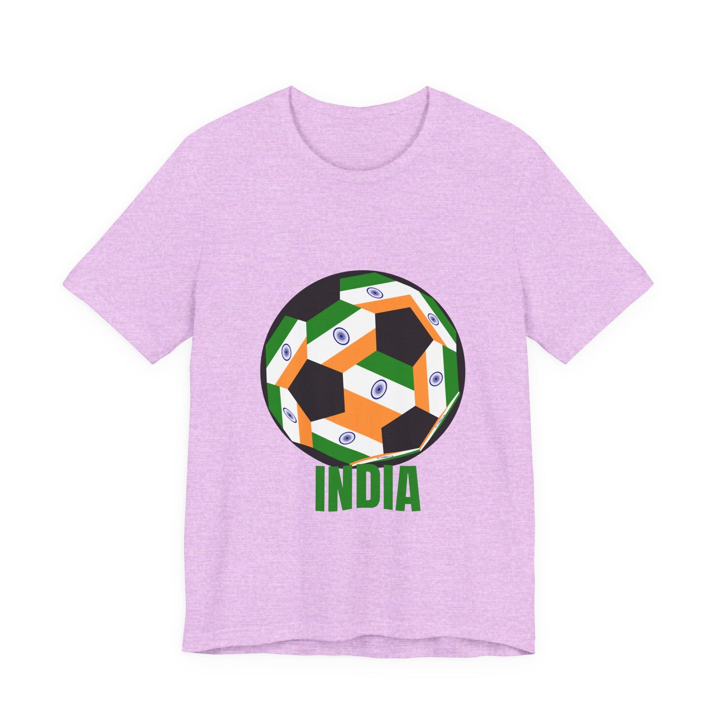 India Fan Specialty Soccer Ball Design T Shirt