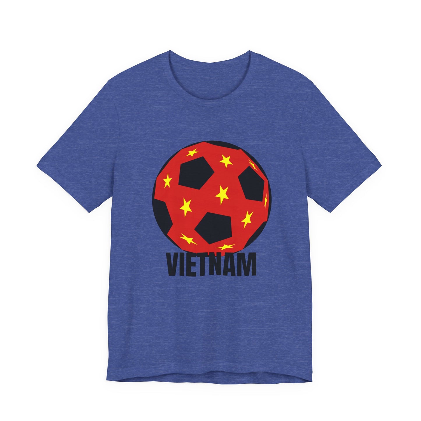 Vietnam Fan Specialty Soccer Ball Design T Shirt Black Text