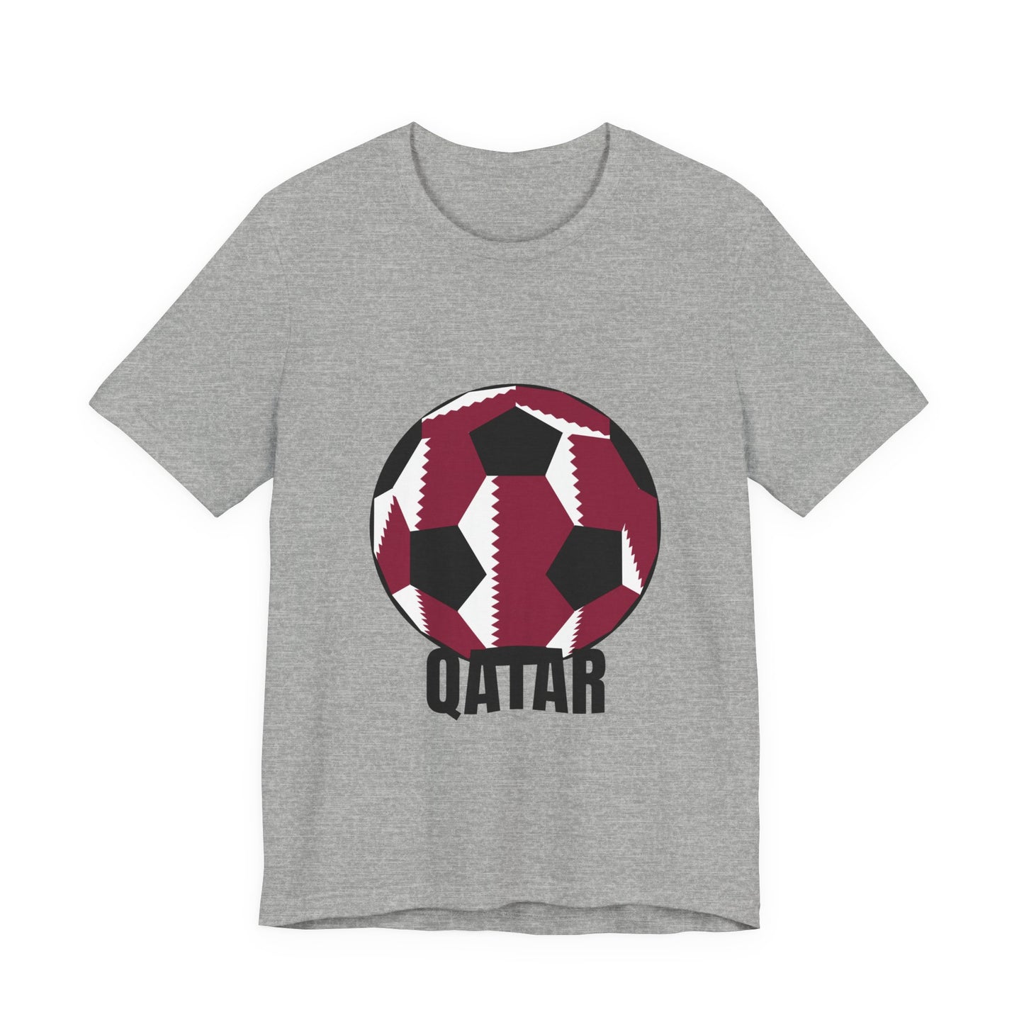 Qatar Fan Specialty Soccer Ball Design T Shirt