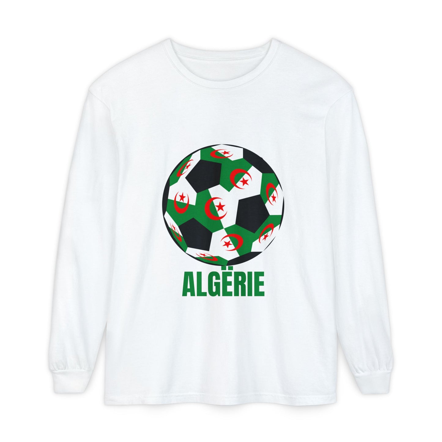ALGËRIE Fan Specialty Soccer Ball Design T Shirt