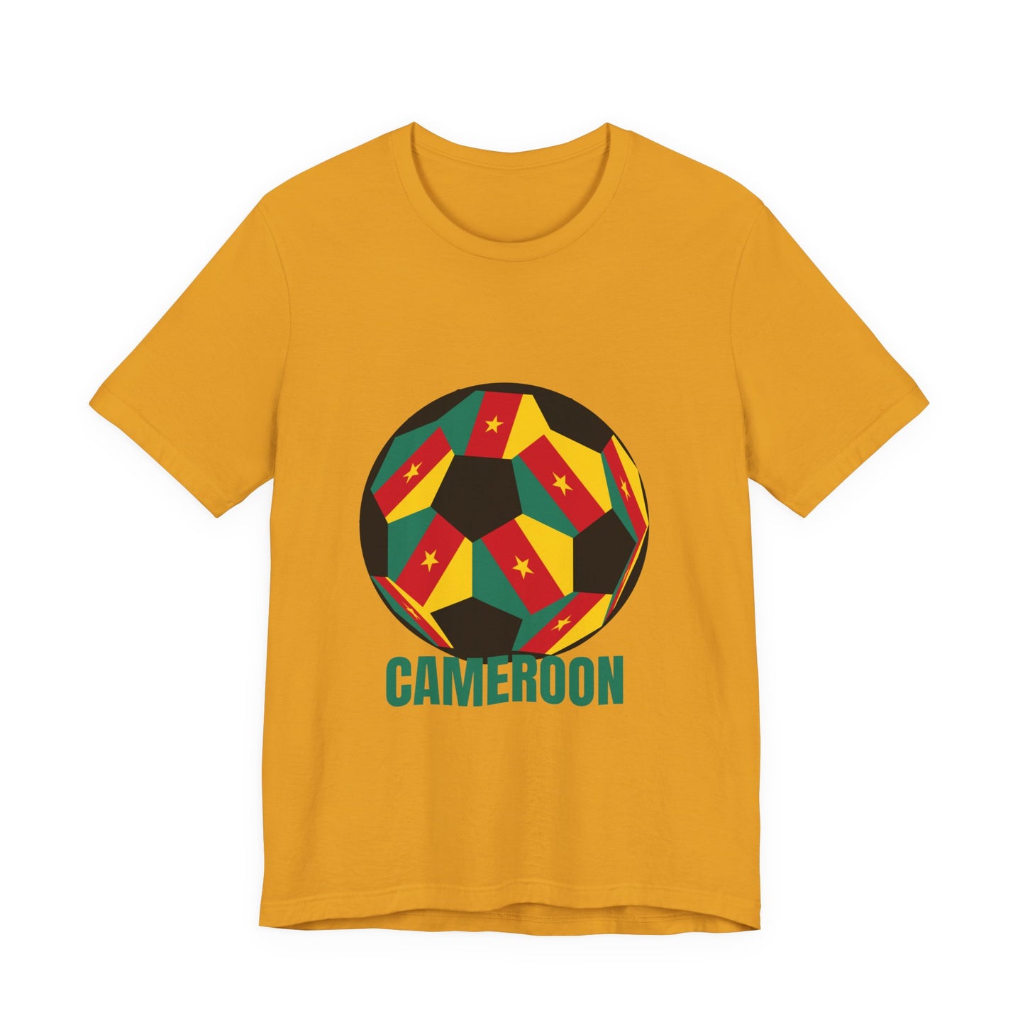 Cameroon Fan Specialty Soccer Ball Design T Shirt