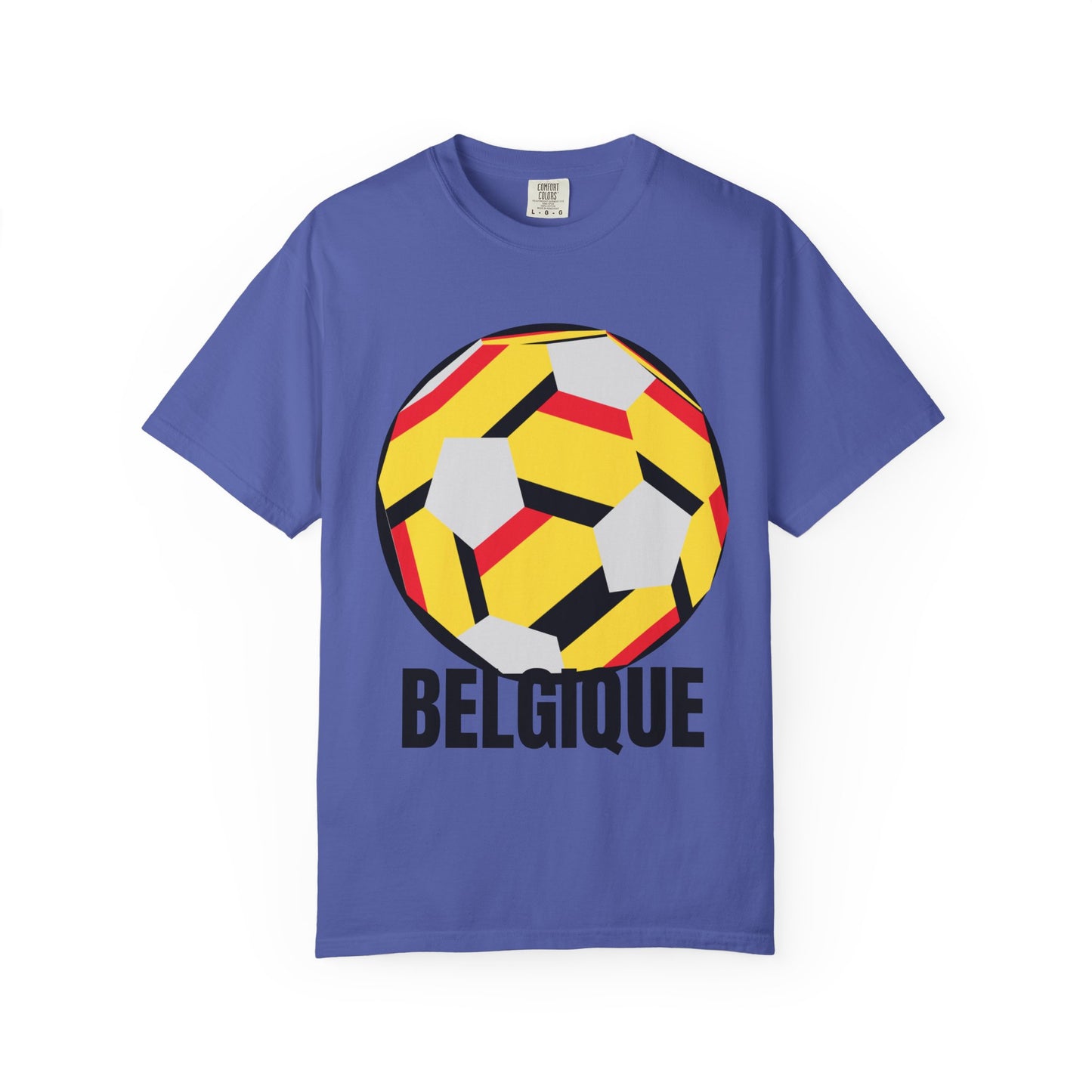 Belgique Fan Specialty Soccer Ball Design T Shirt