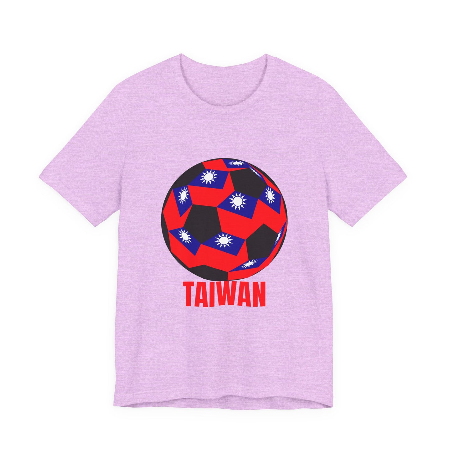 Taiwan Soccer Ball Graphic with 'TAIWAN' Red Text
