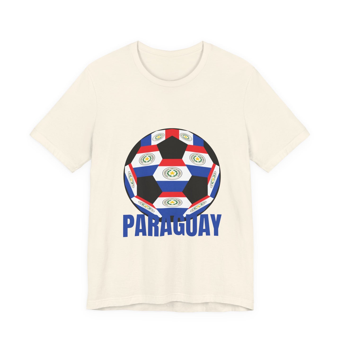 Paraguay Fan Specialty Soccer Ball Design T Shirt