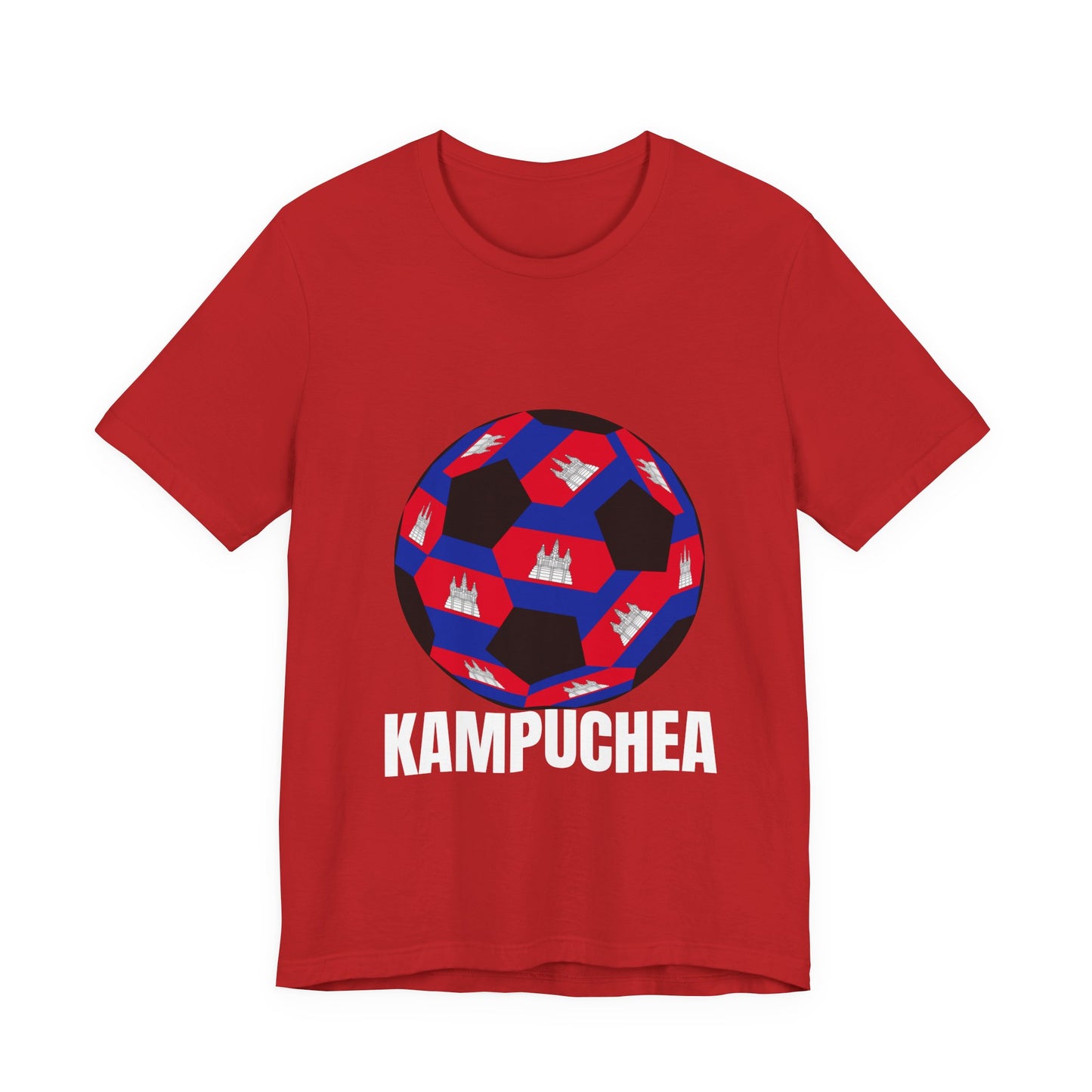Kampuchea Fan Specialty Soccer Ball Design T Shirt