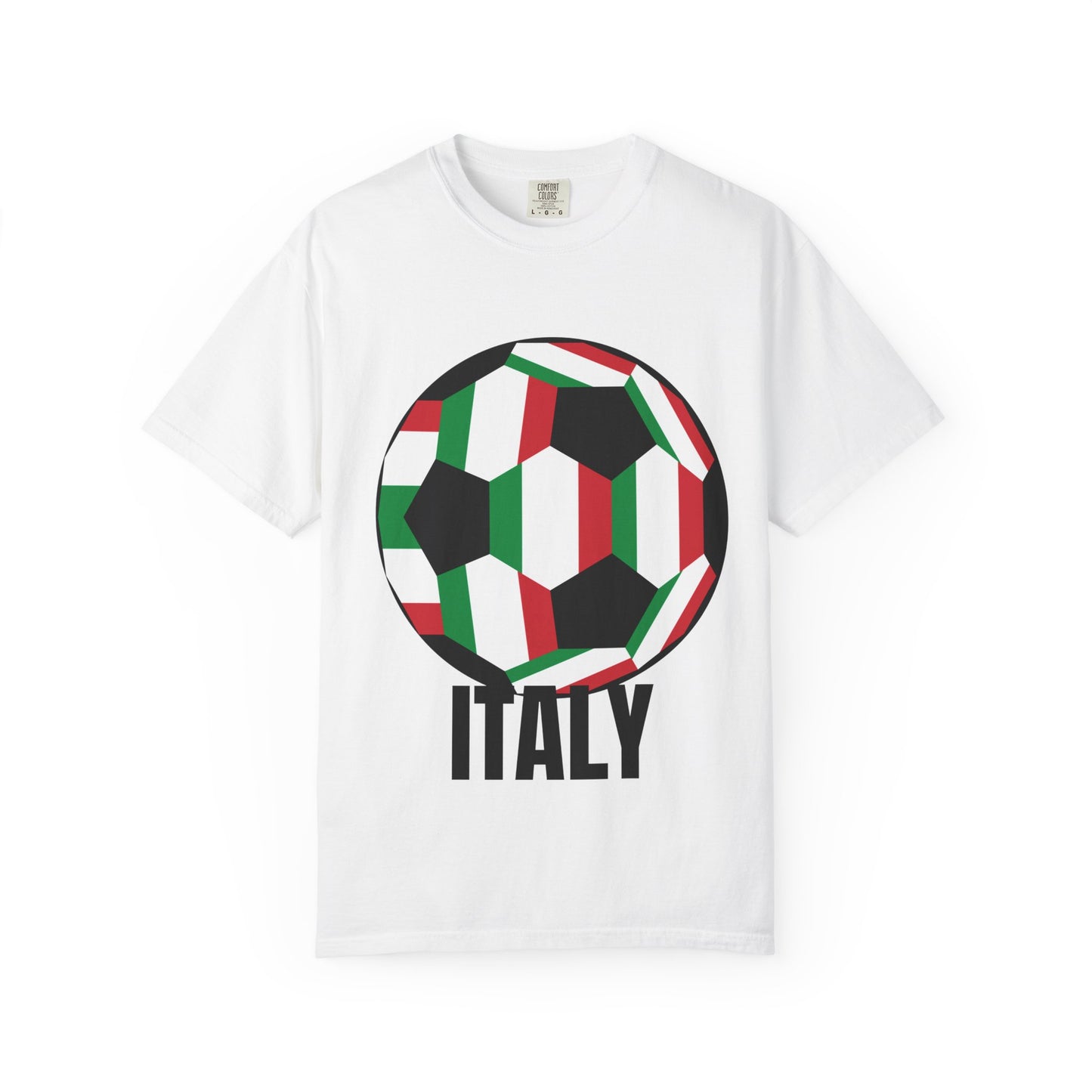 Italy Fan Specialty Soccer Ball Design T Shirt