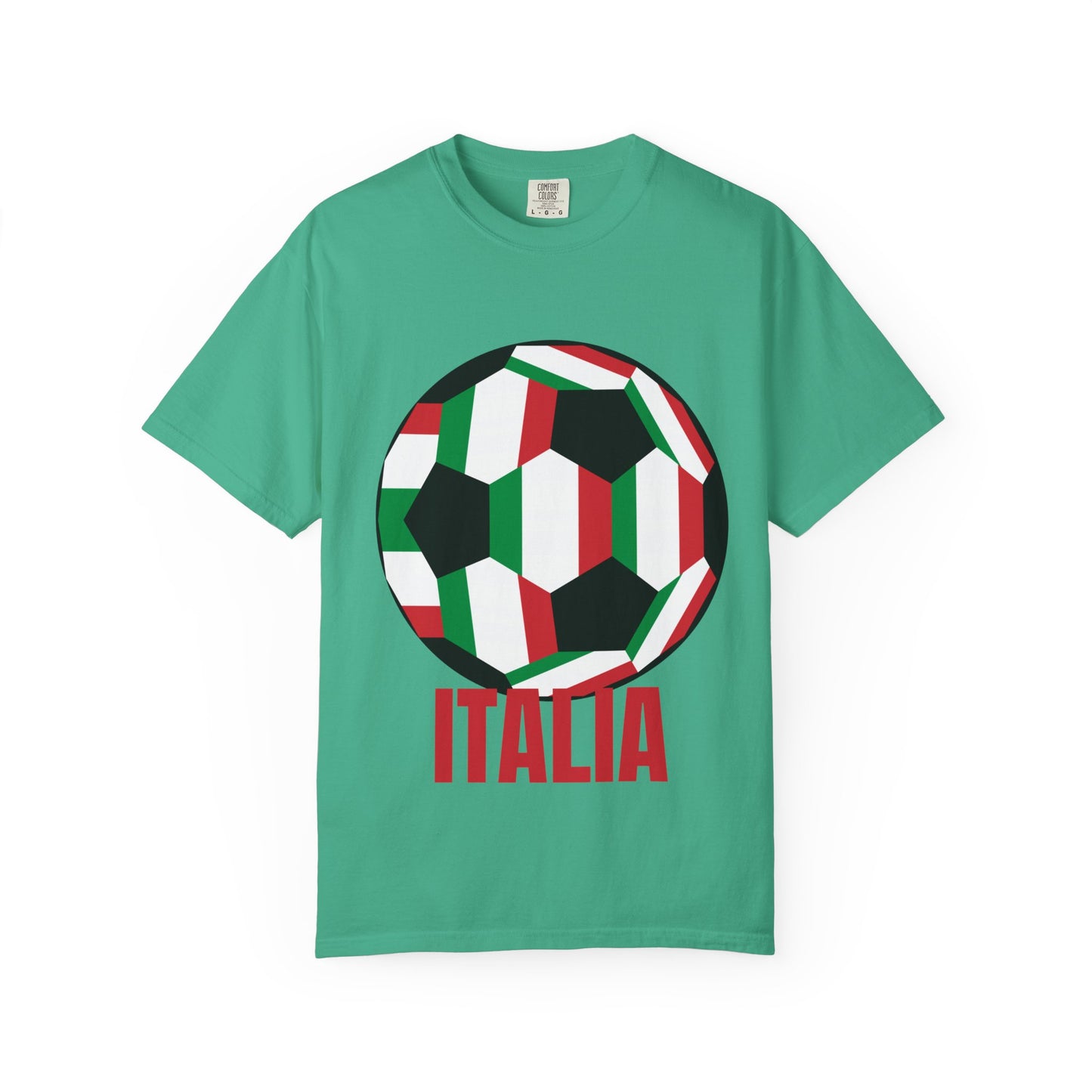 Italia Fan Specialty Soccer Ball Design T Shirt
