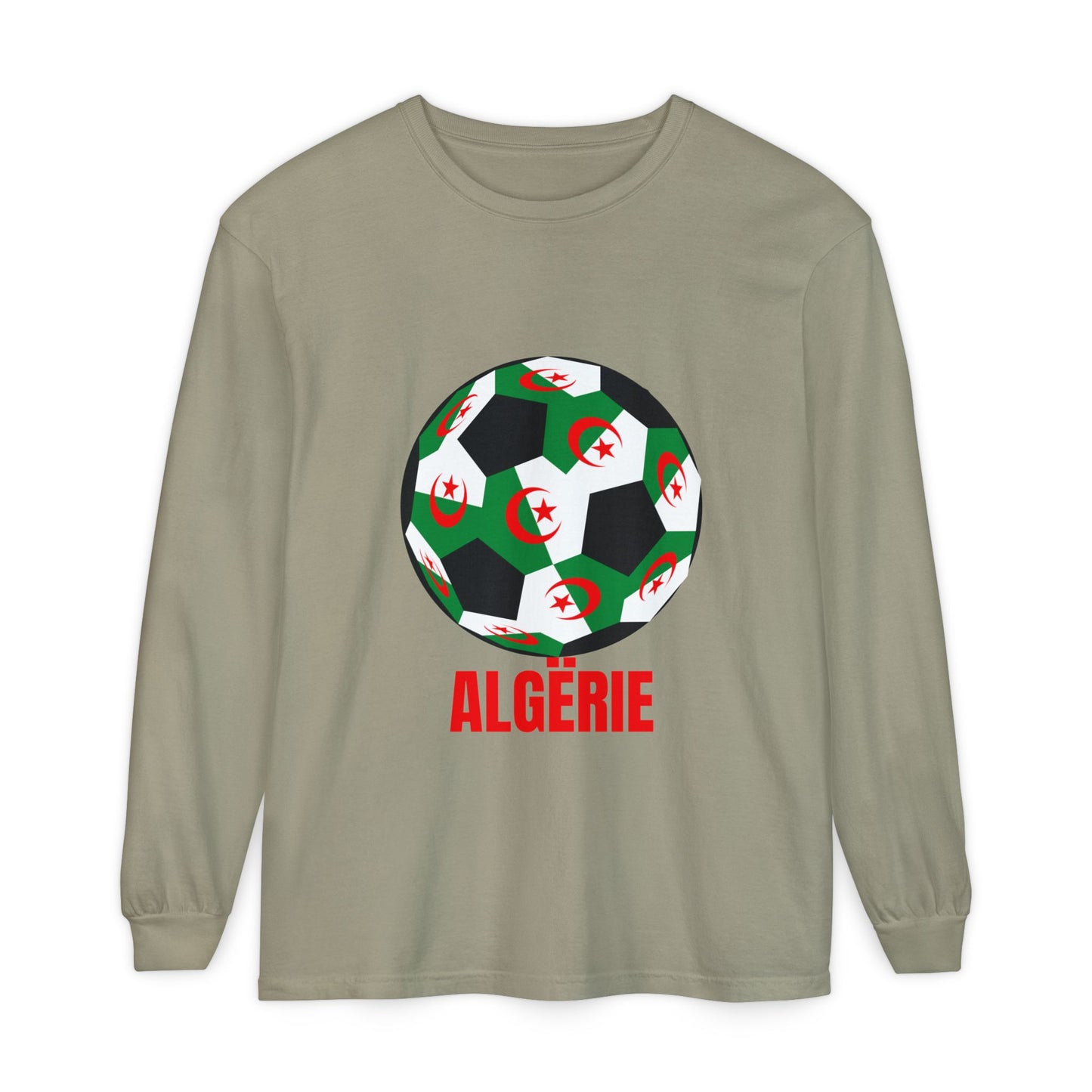ALGËRIE Fan Specialty Soccer Ball Design T Shirt