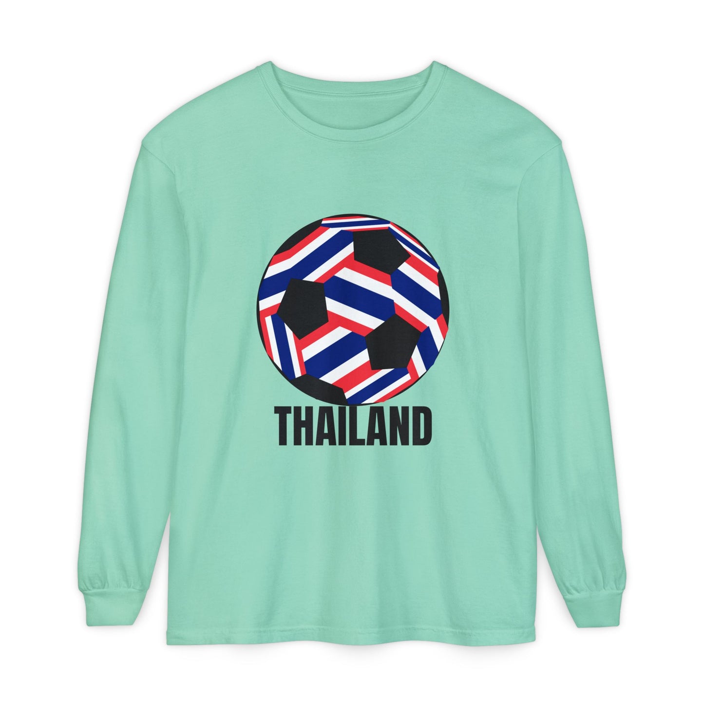 Thailand Fan Specialty Soccer Ball Design  Long Sleeve T-Shirt