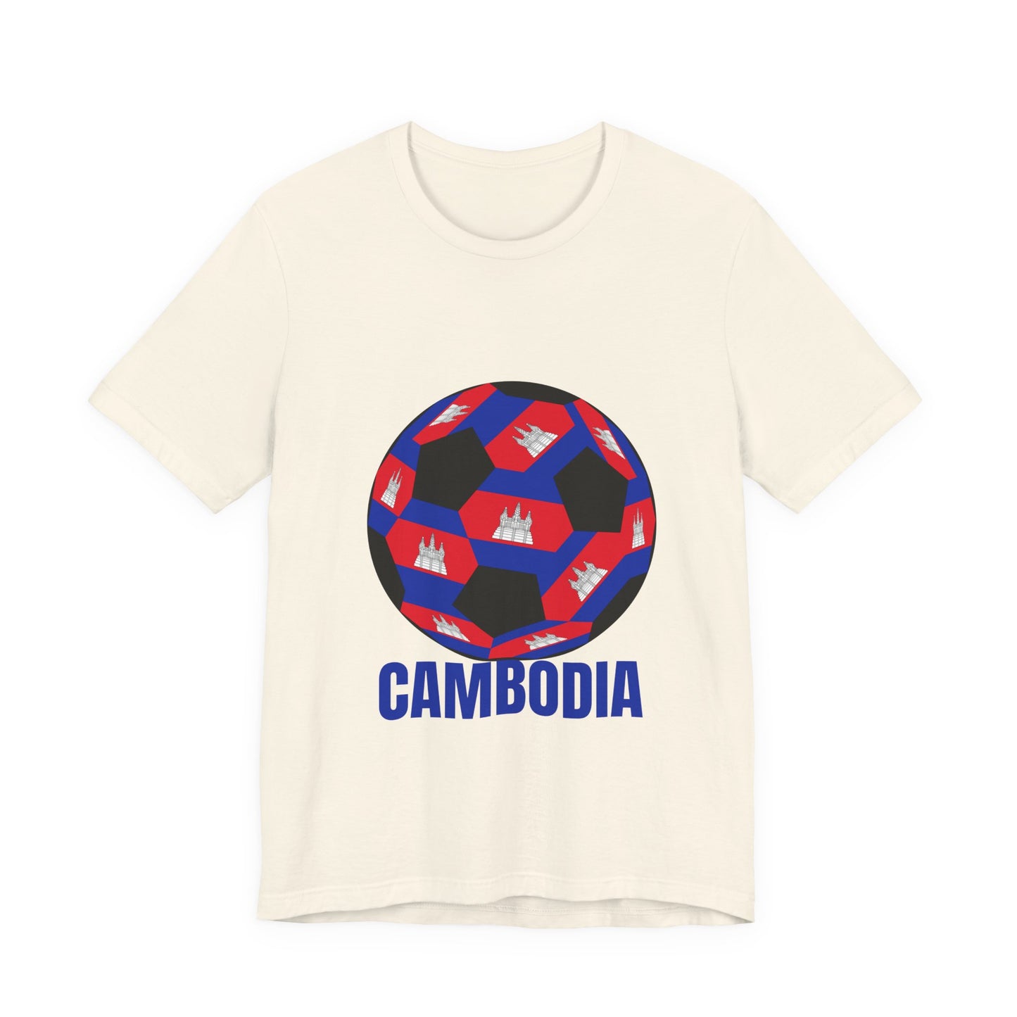 Cambodia Fan Specialty Soccer Ball Design T Shirt