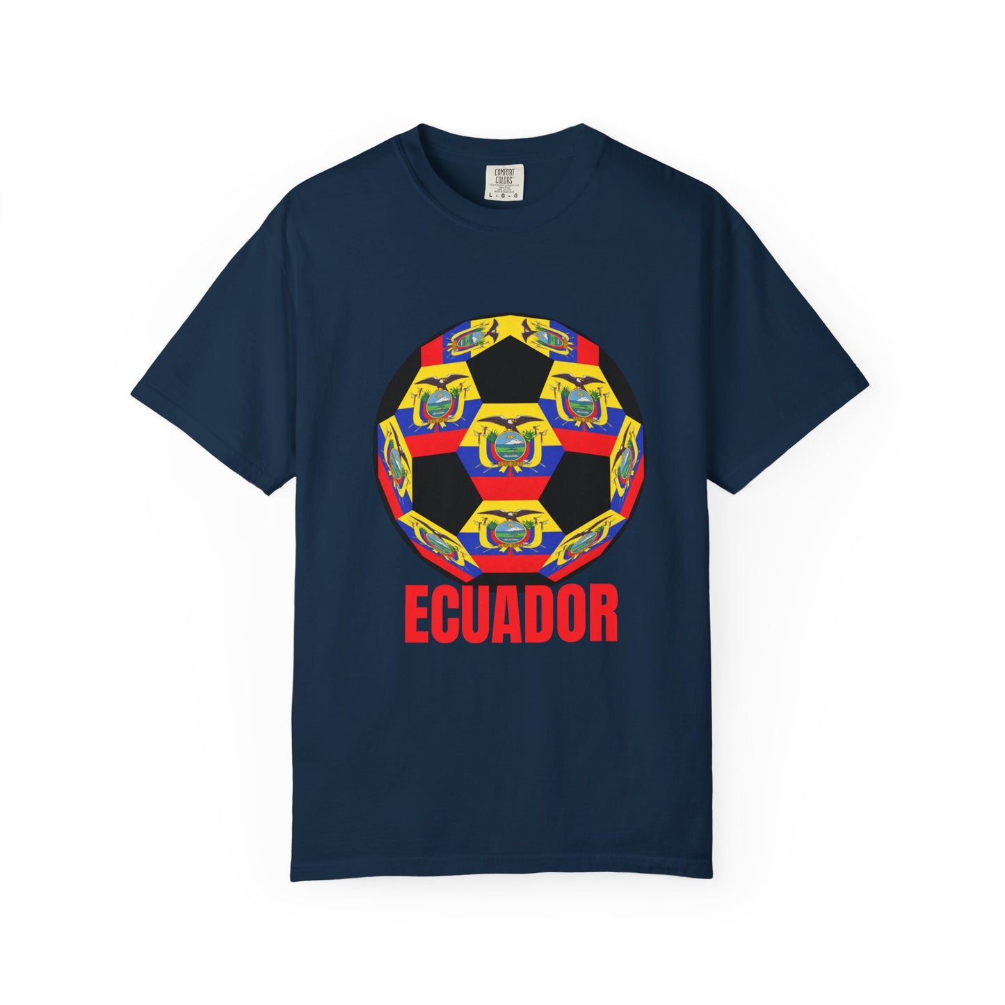 Ecuador Fan Specialty Soccer Ball Design T Shirt