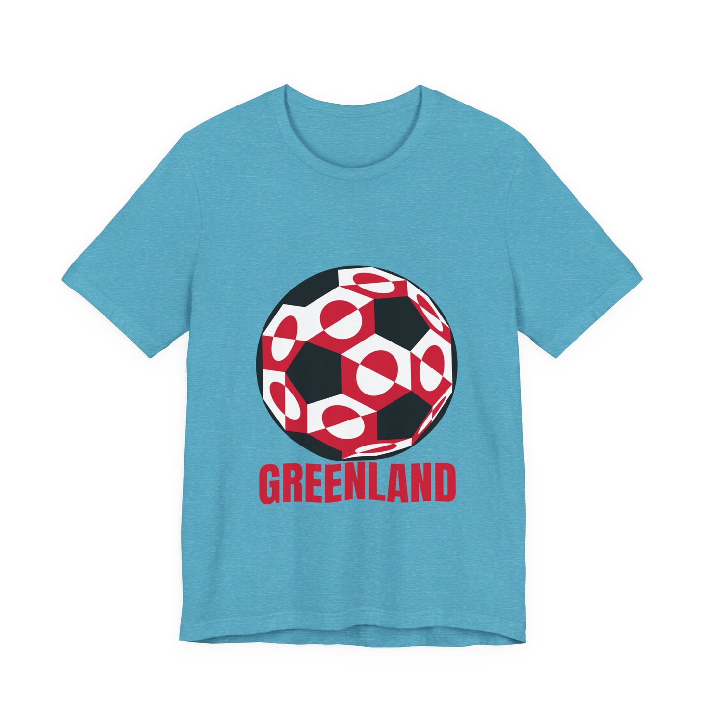 Greenland Fan Specialty Soccer Ball Design T Shirt