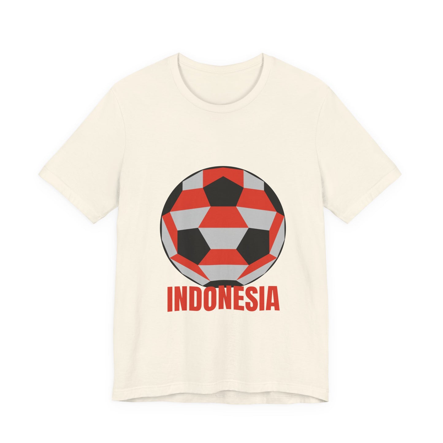 Indonesia Fan Specialty Soccer Ball Design T Shirt