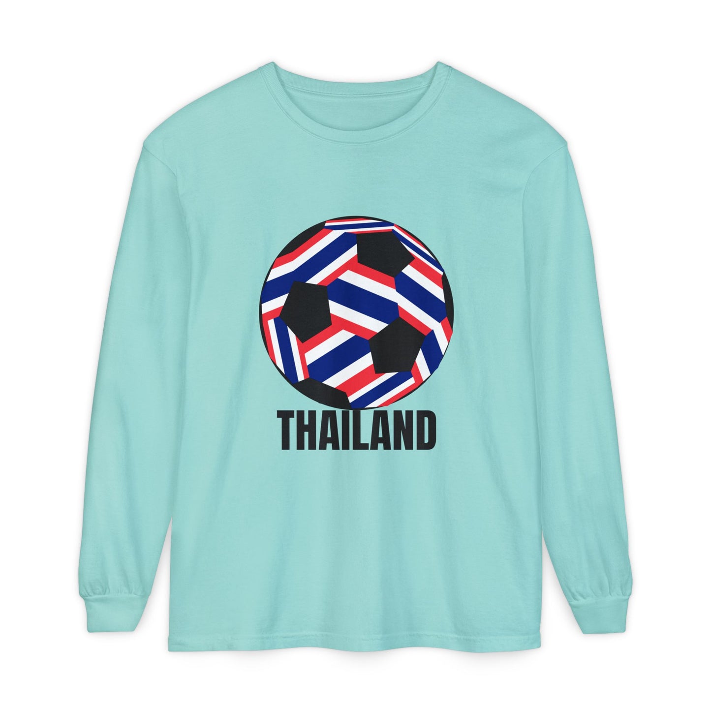 Thailand Fan Specialty Soccer Ball Design  Long Sleeve T-Shirt