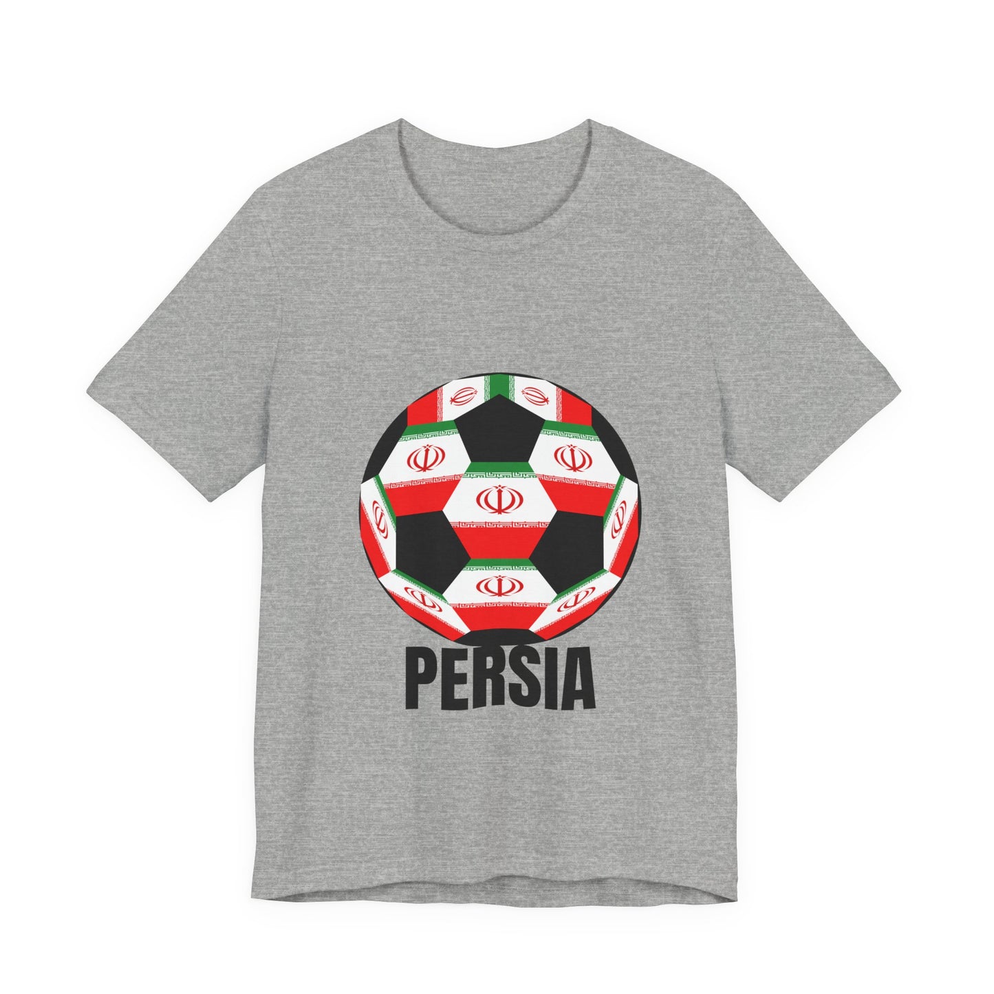 Persia Fan Specialty Soccer Ball Design T Shirt