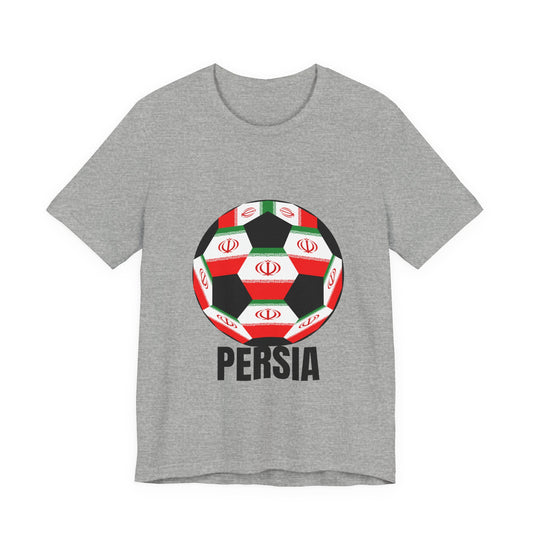 Persia Fan Specialty Soccer Ball Design T Shirt