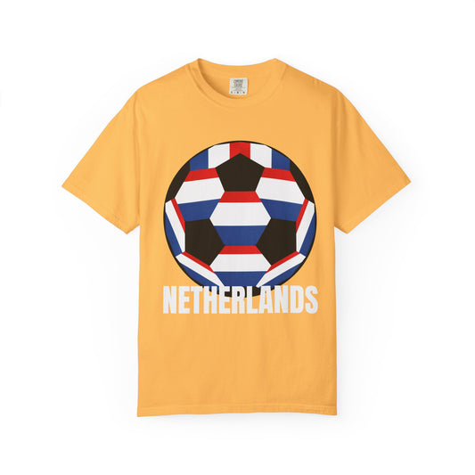 Netherlands Fan Specialty Soccer Ball Design T Shirt