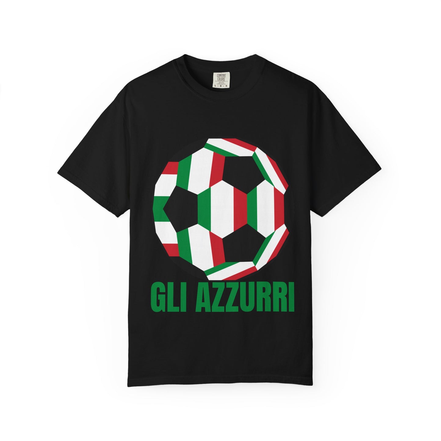 Gli Azzurri Fan Specialty Soccer Ball Design T Shirt