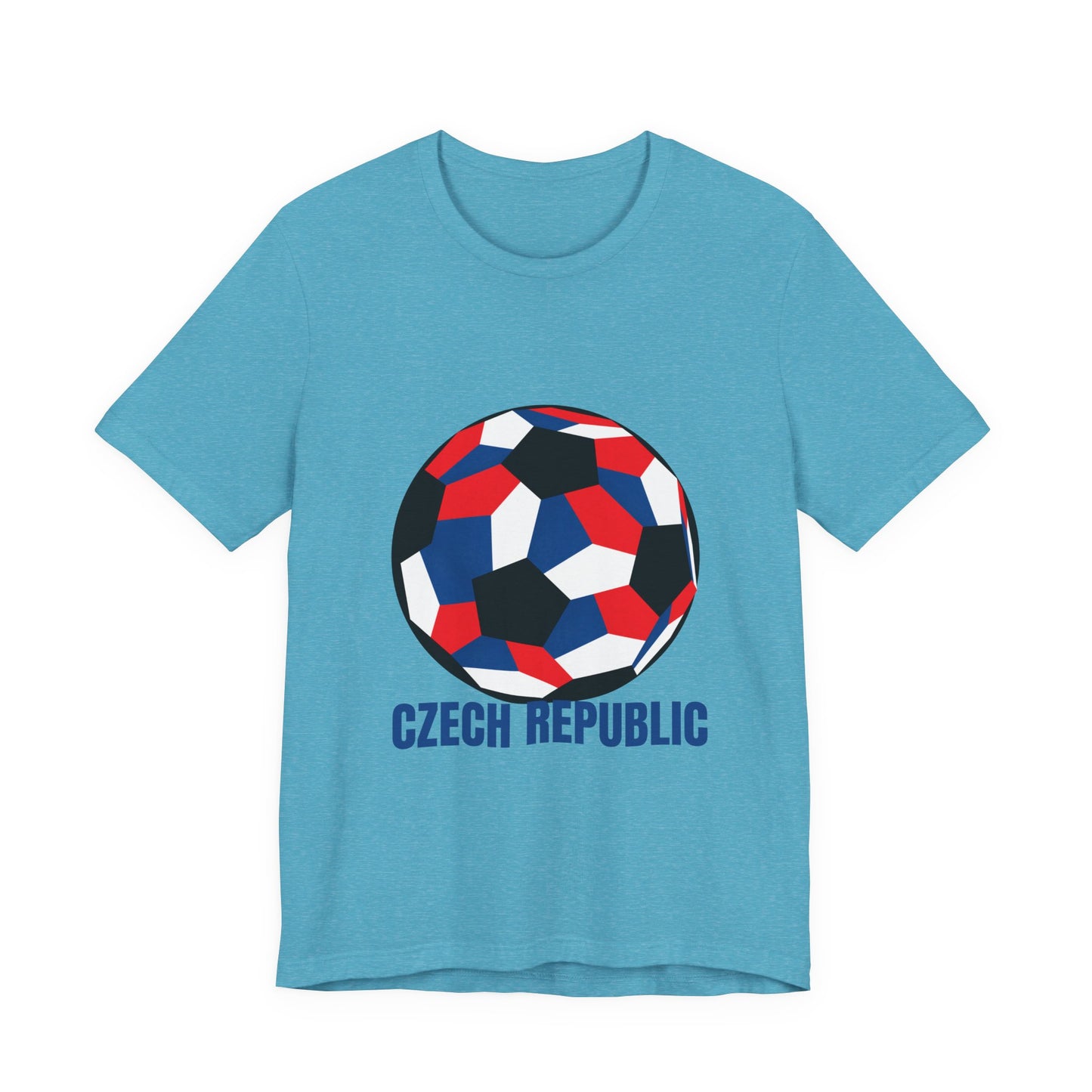 Czech Republic Fan Specialty Soccer Ball Design T Shirt
