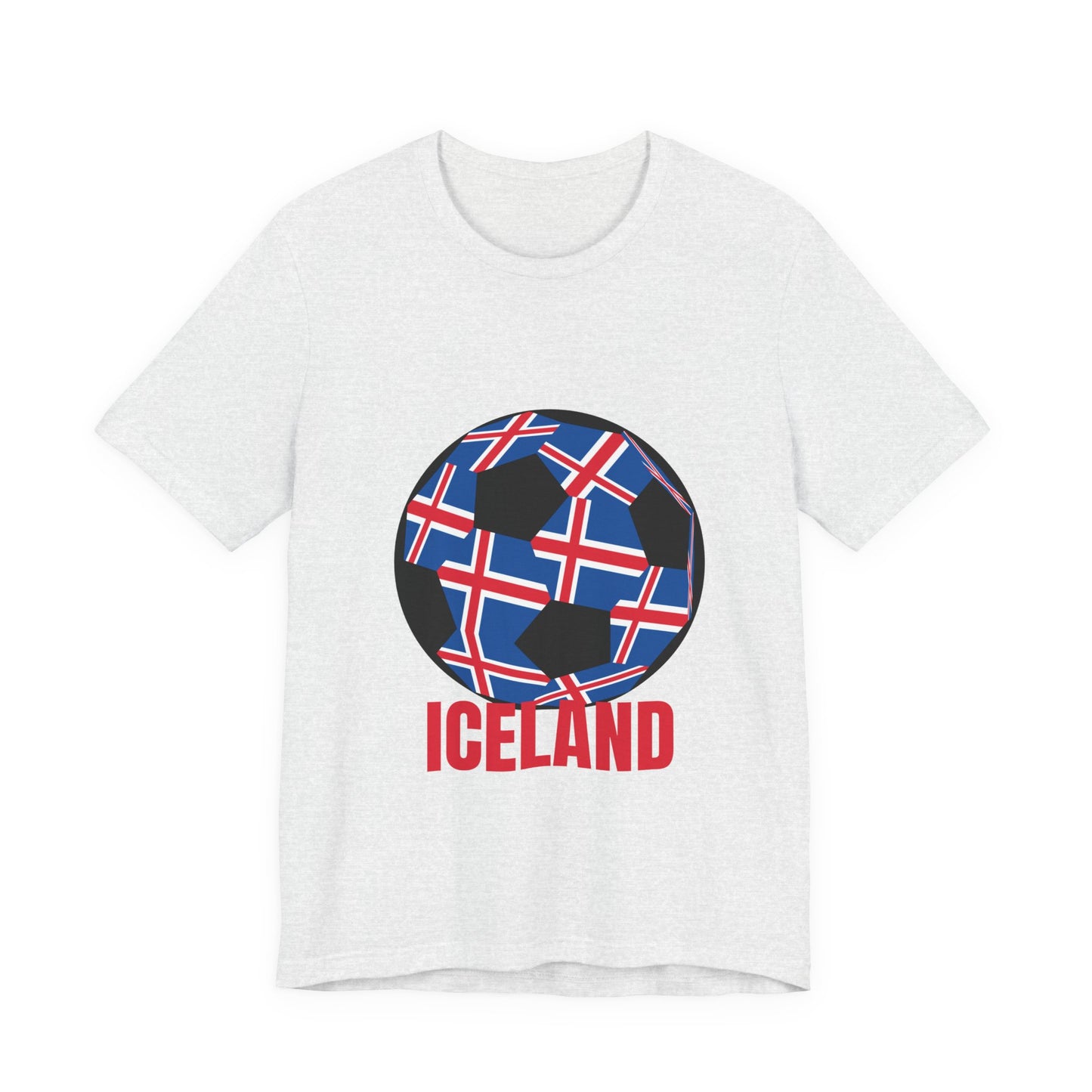 Iceland Fan Specialty Soccer Ball Design T Shirt