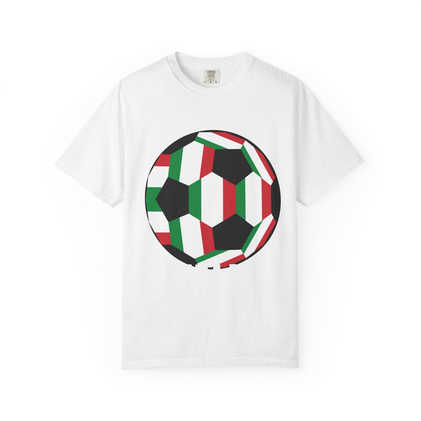 Italia Fan Specialty Soccer Ball Design T Shirt