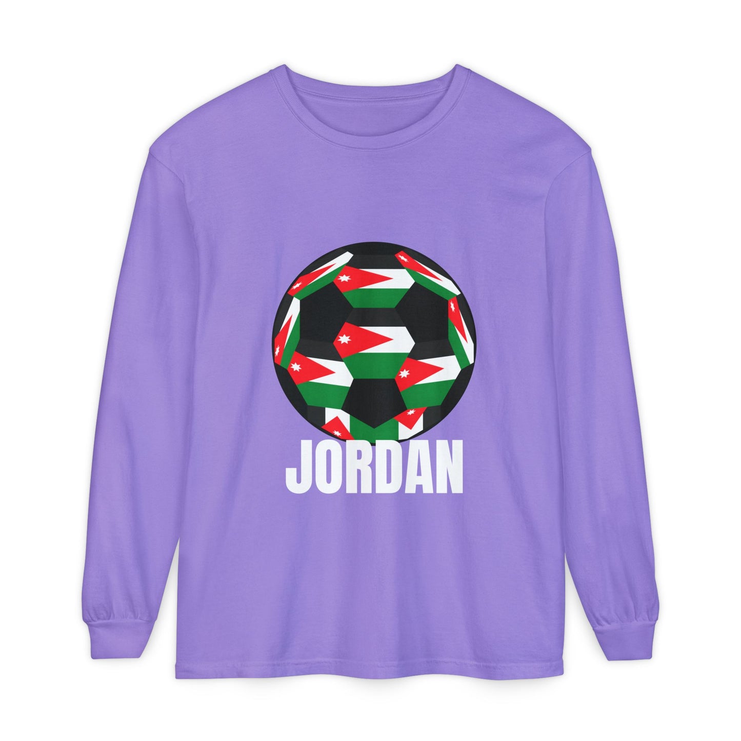 Jordan Fan Specialty Soccer Ball Design Long Sleeve Tee