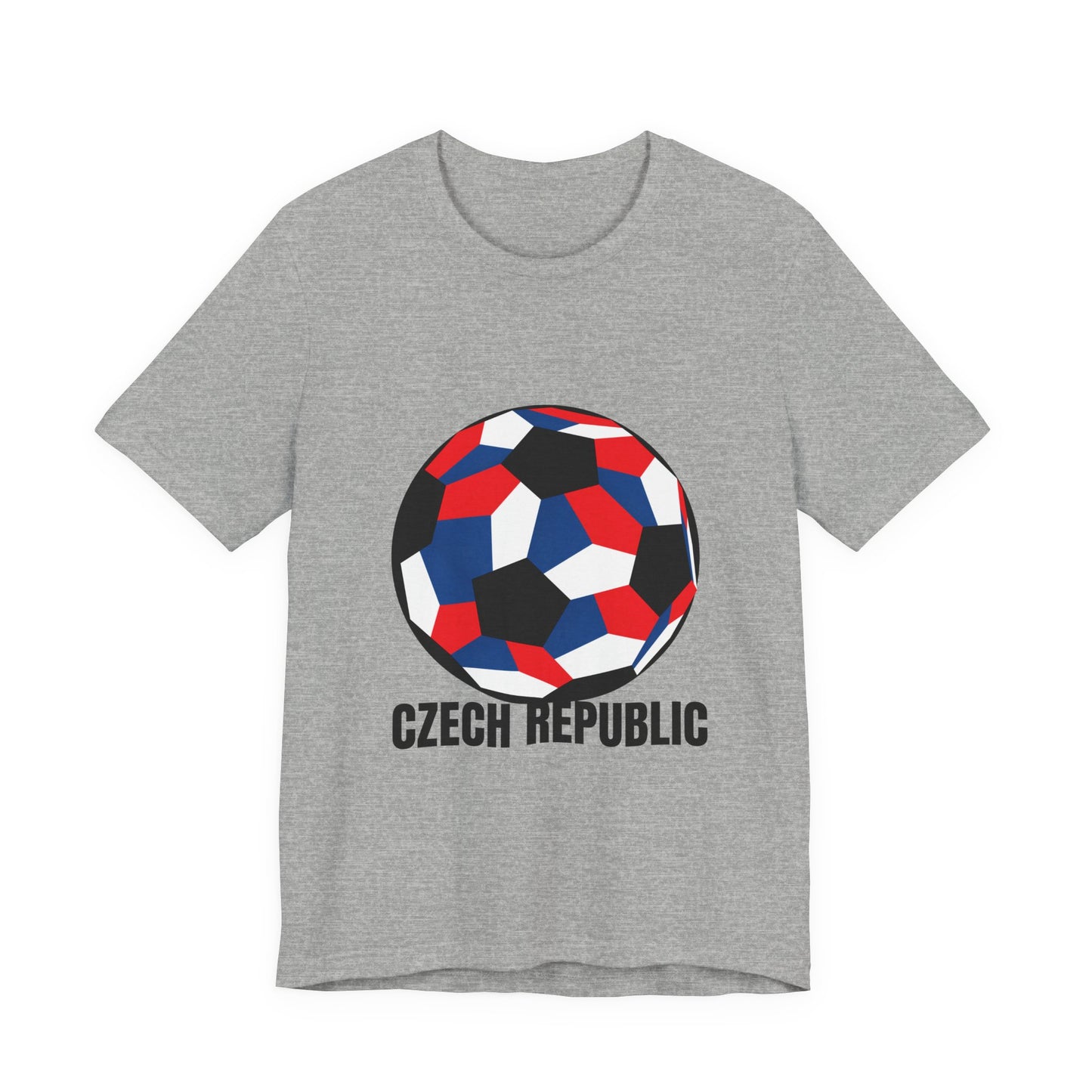 Czech Republic Fan Specialty Soccer Ball Design T Shirt