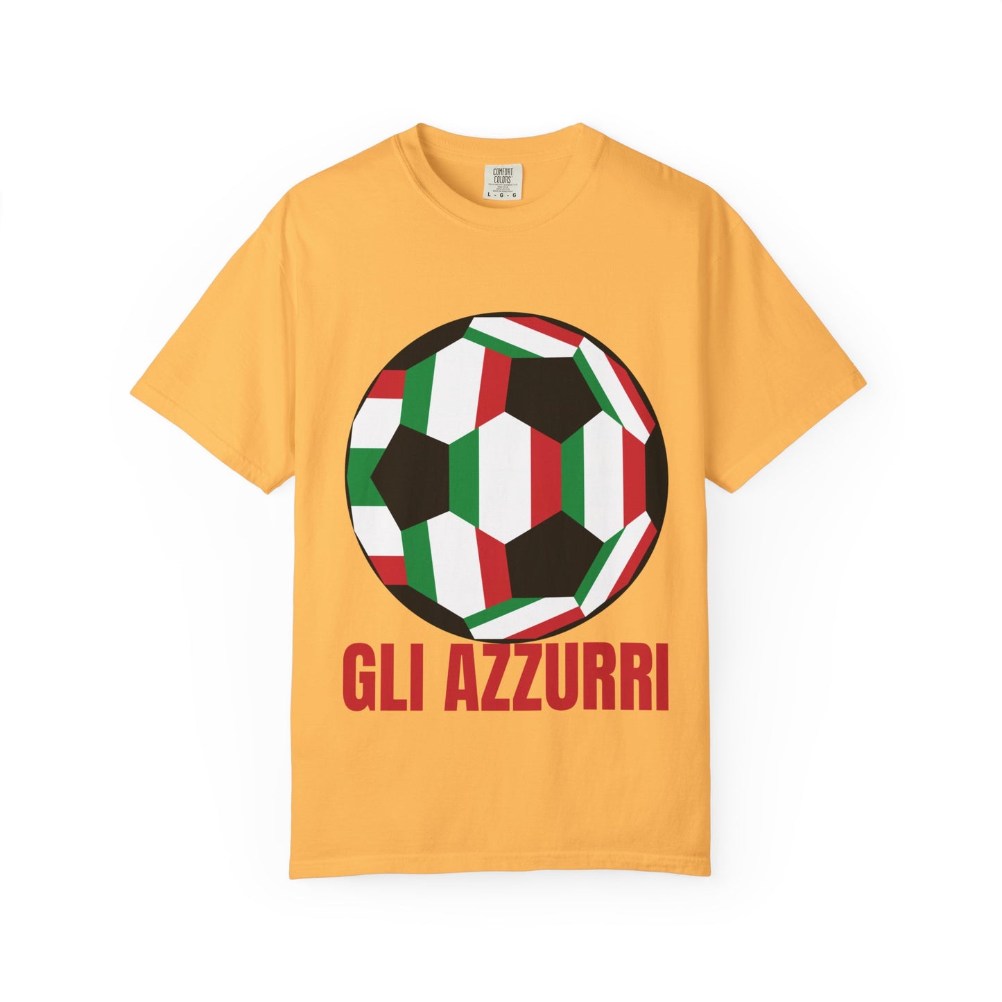 Gli Azzurri Fan Specialty Soccer Ball Design T Shirt