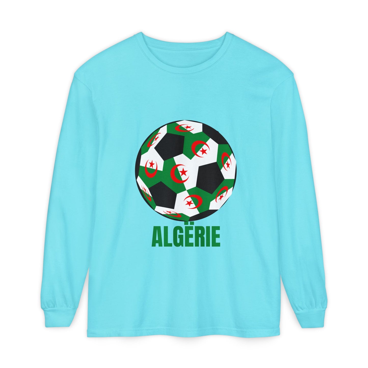 ALGËRIE Fan Specialty Soccer Ball Design T Shirt