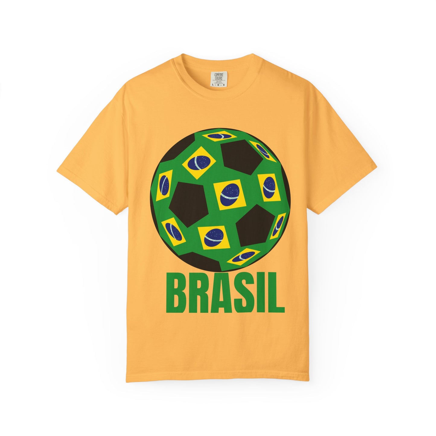 Brasil Fan Specialty Soccer Ball Design T Shirt