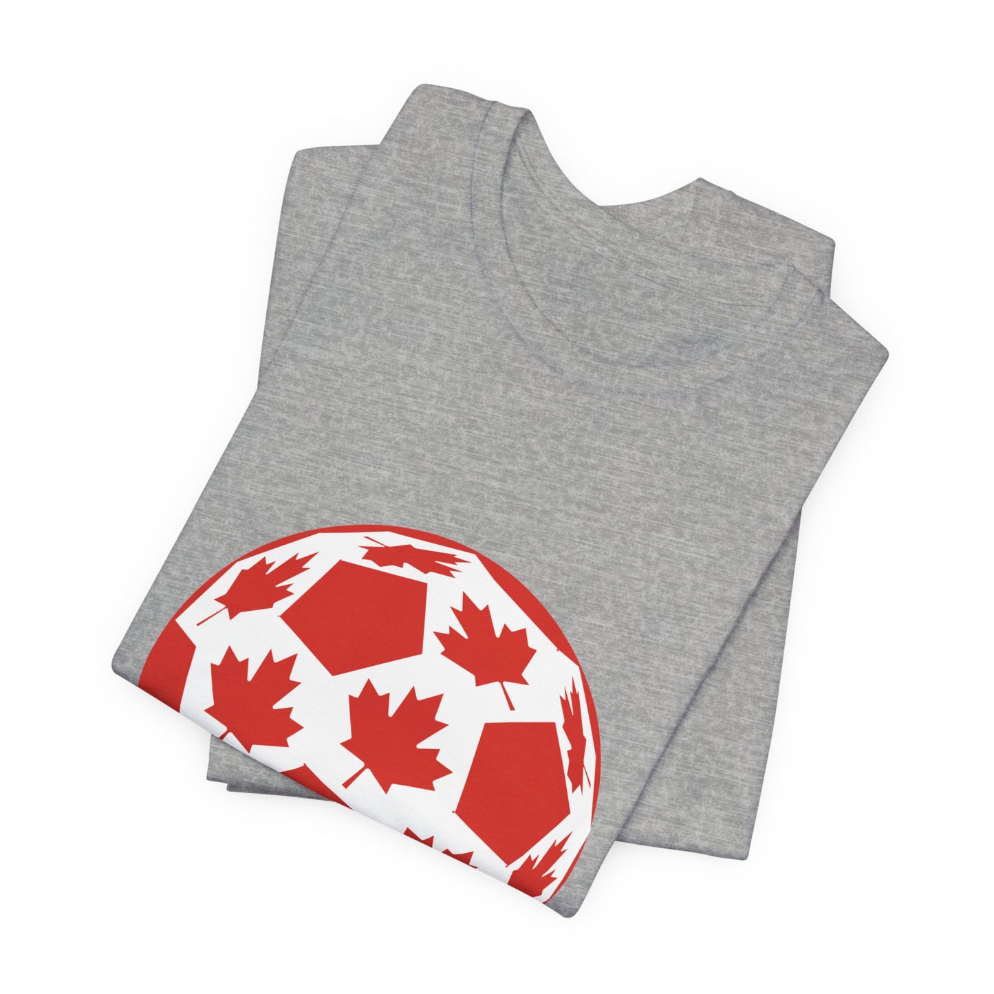 Canada Fan Specialty Soccer Ball Design T Shirt