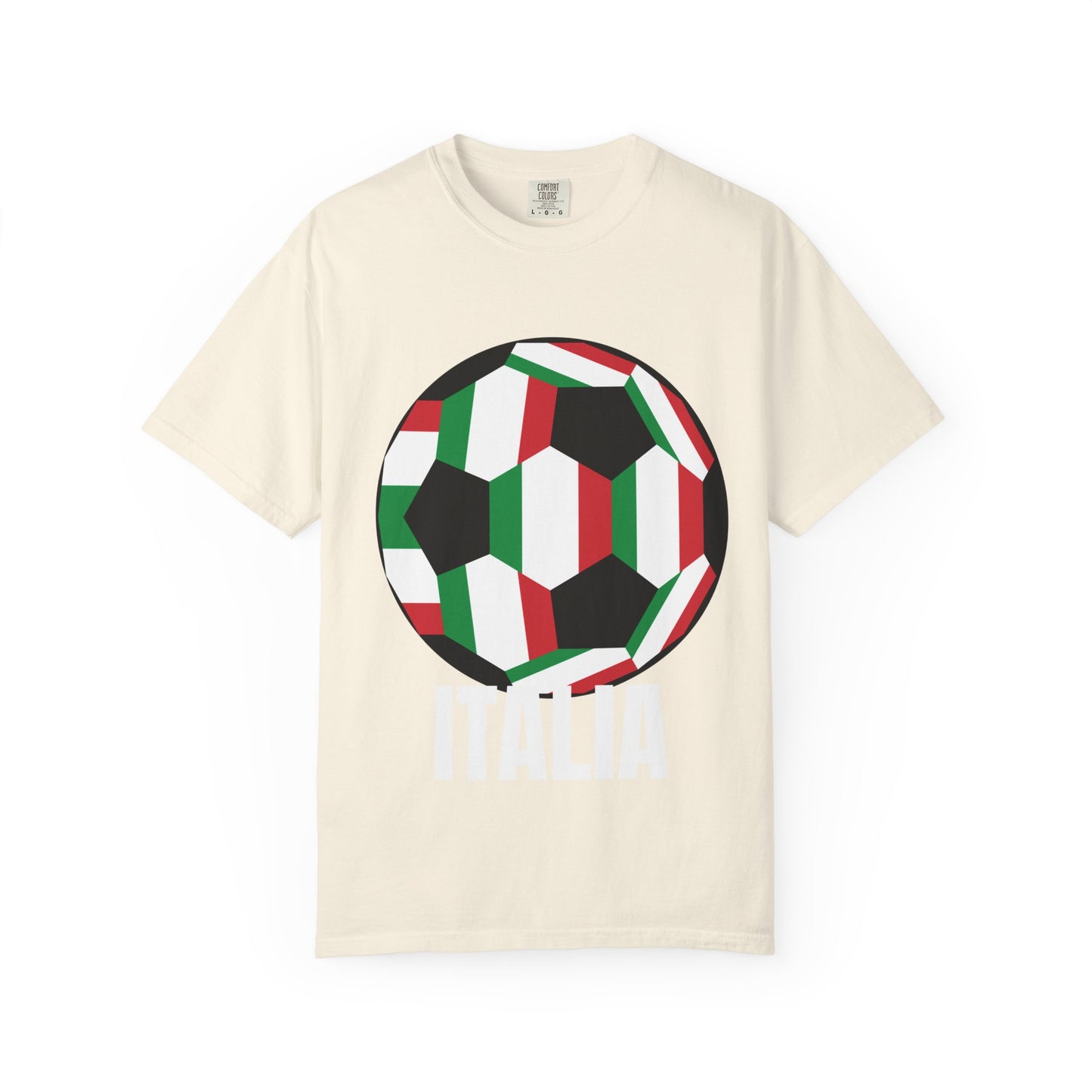 Italia Fan Specialty Soccer Ball Design T Shirt