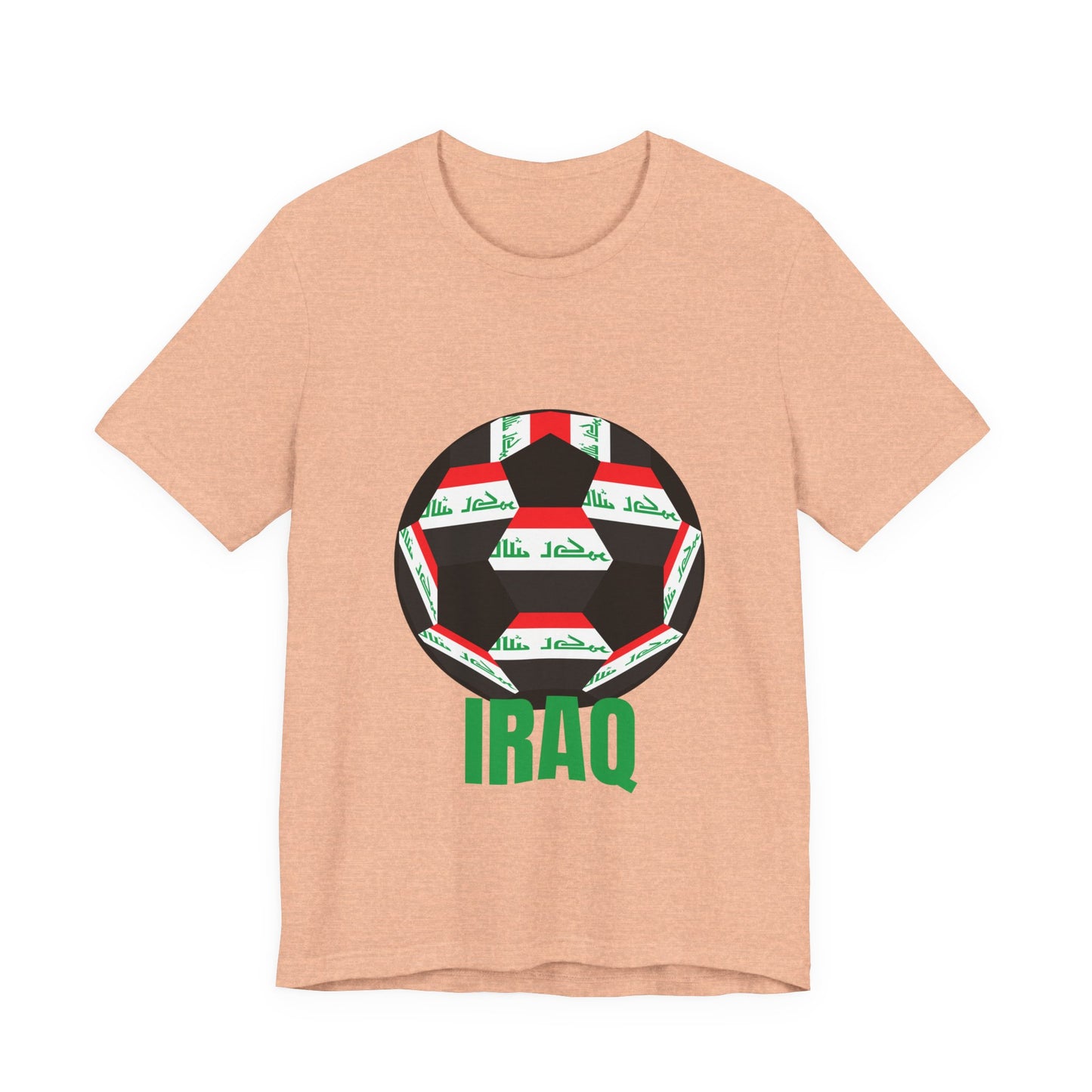 Iraq Fan Specialty Soccer Ball Design T Shirt