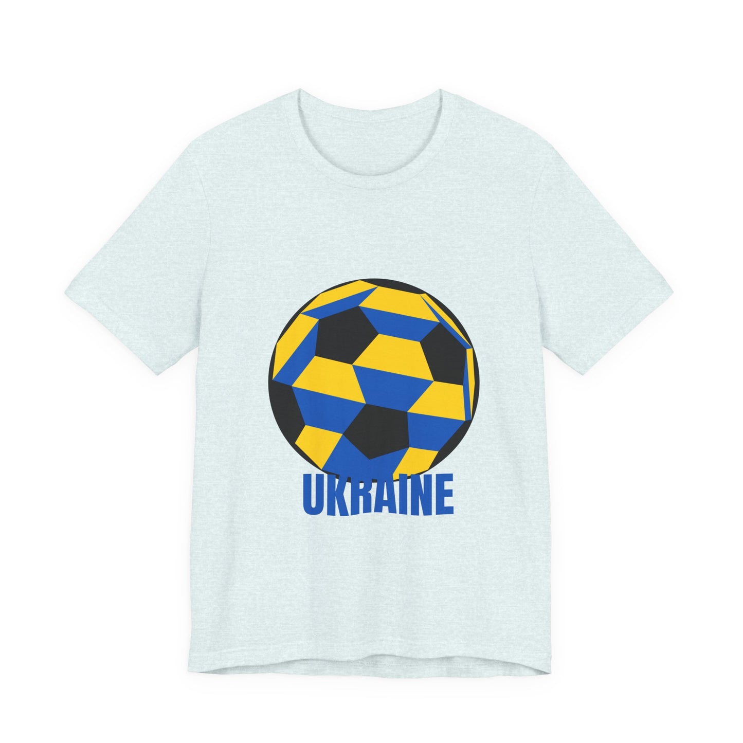 Ukraine Fan Specialty Soccer Ball Design T Shirt